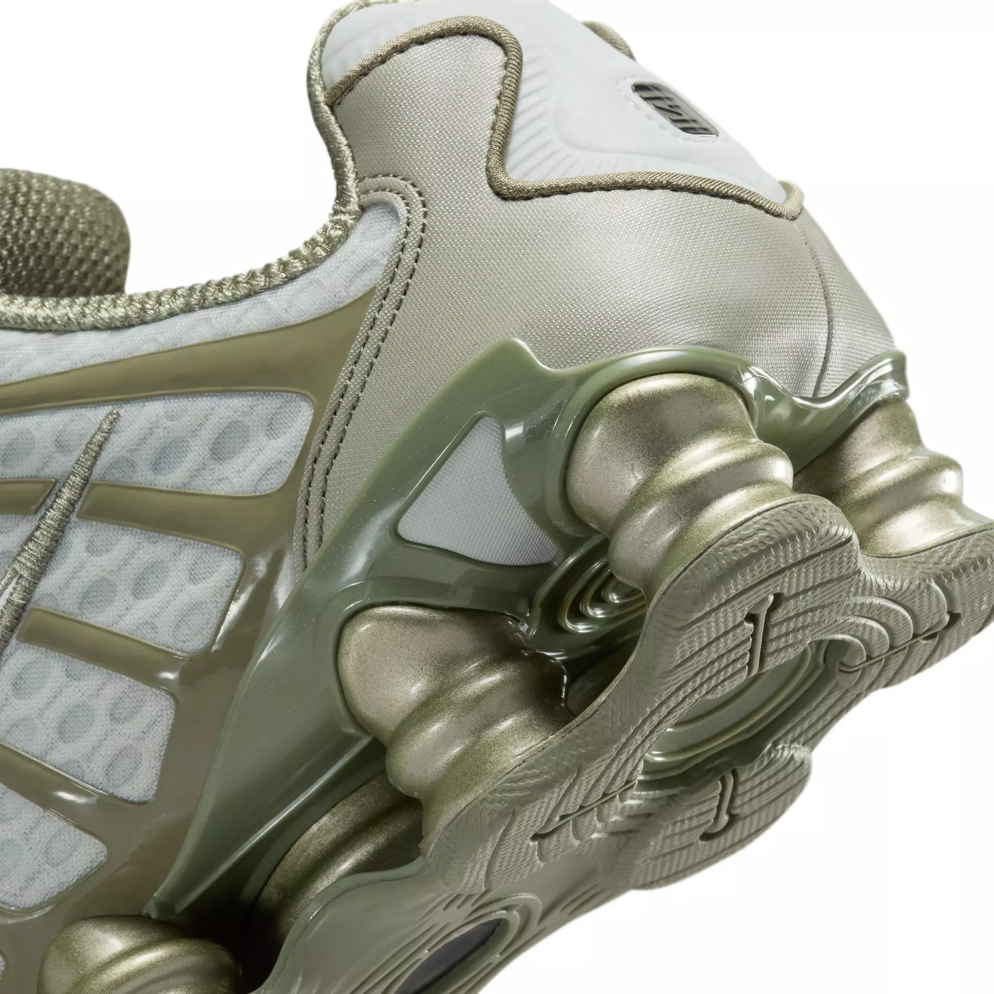 Nike Shox TL "Light Silver/White/Light Army" Women's Shoe - SILVER/GREEN