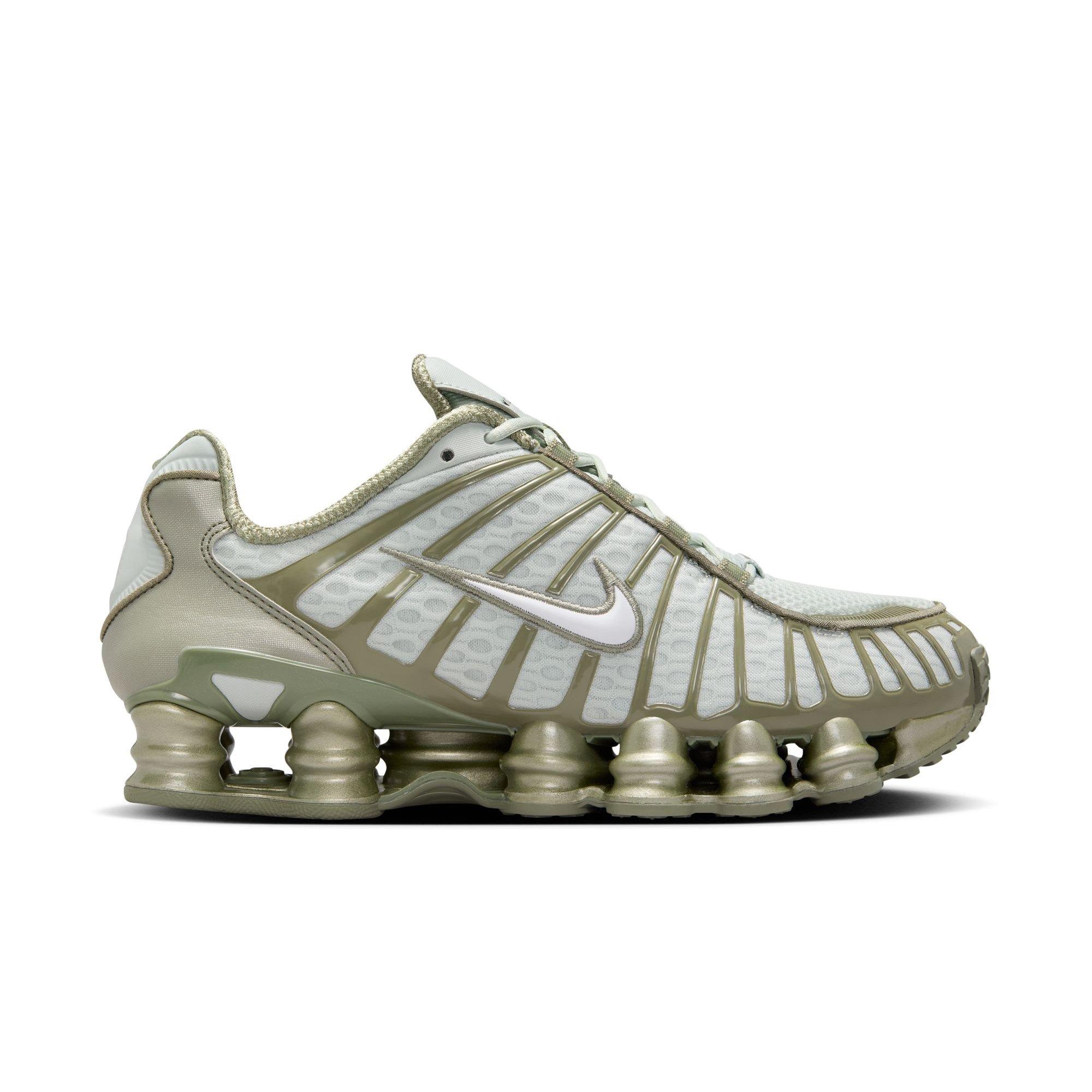 Nike Shox TL "Light Silver/White/Light Army" Women's Shoe - SILVER/GREEN Thumbnail View 1