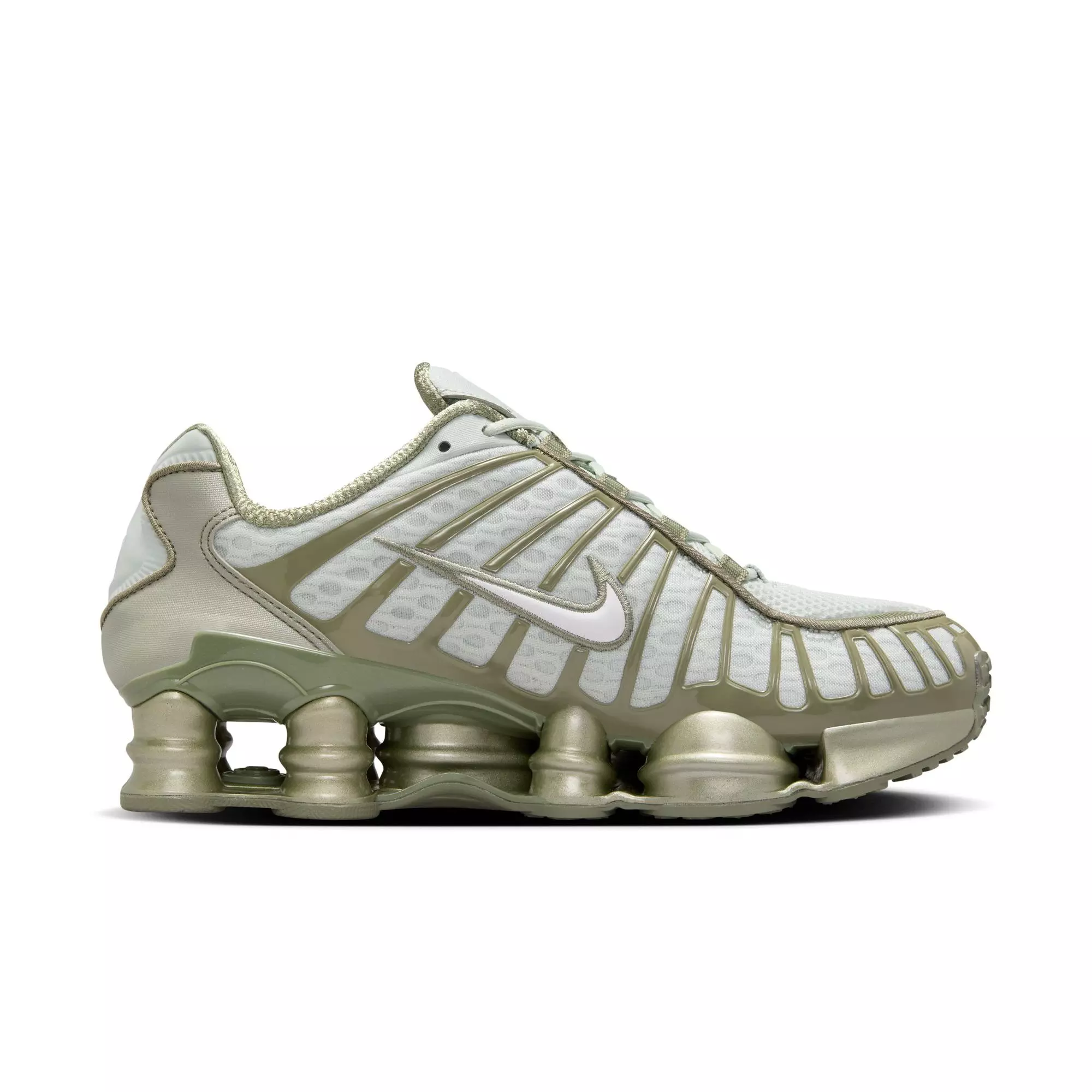 Nike Shox TL "Light Silver/White/Light Army" Women's Shoe