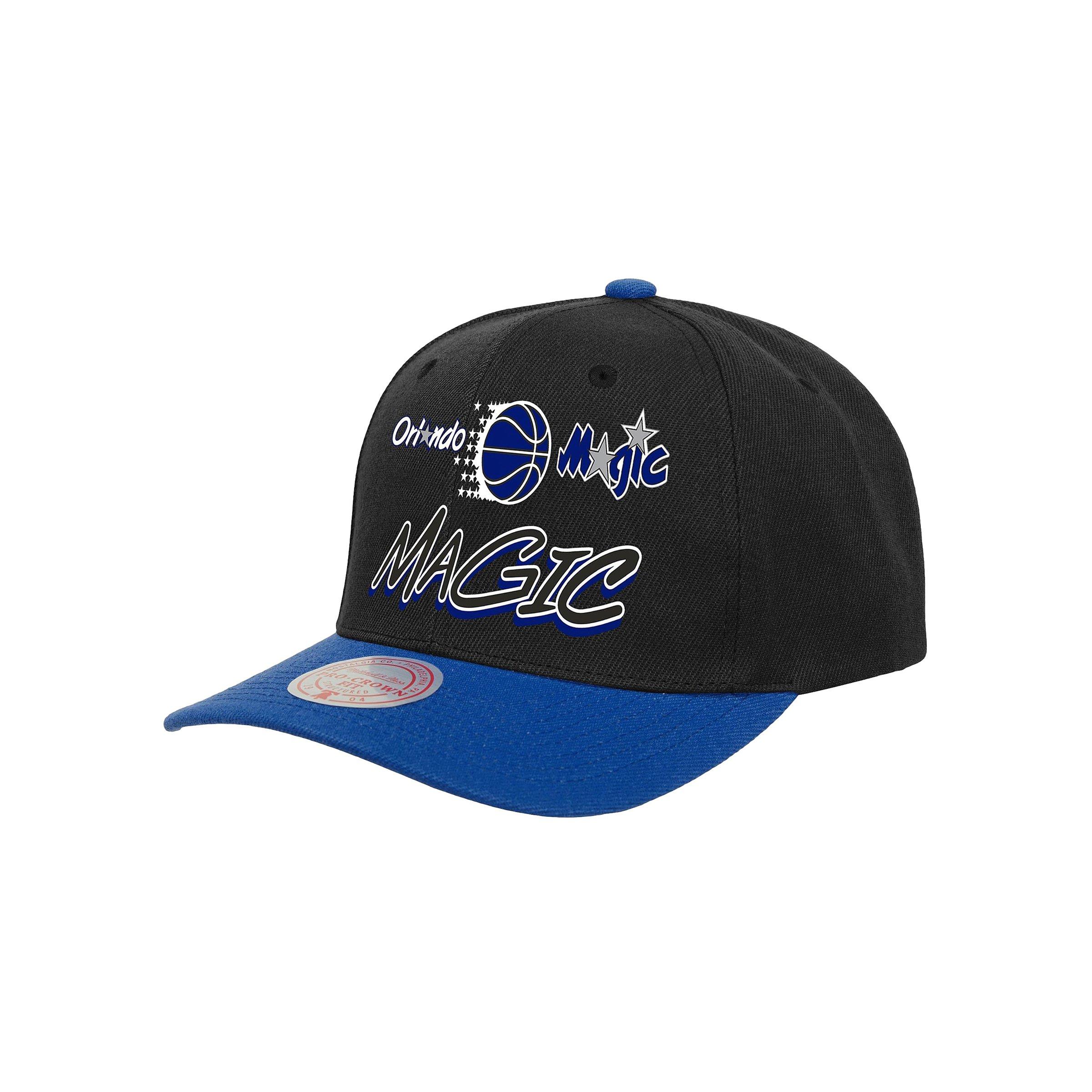 Mitchell & Ness Orlando Magic Script Pro Hardwood Classic Snapback - Black/Blue - BLACK Thumbnail View 1