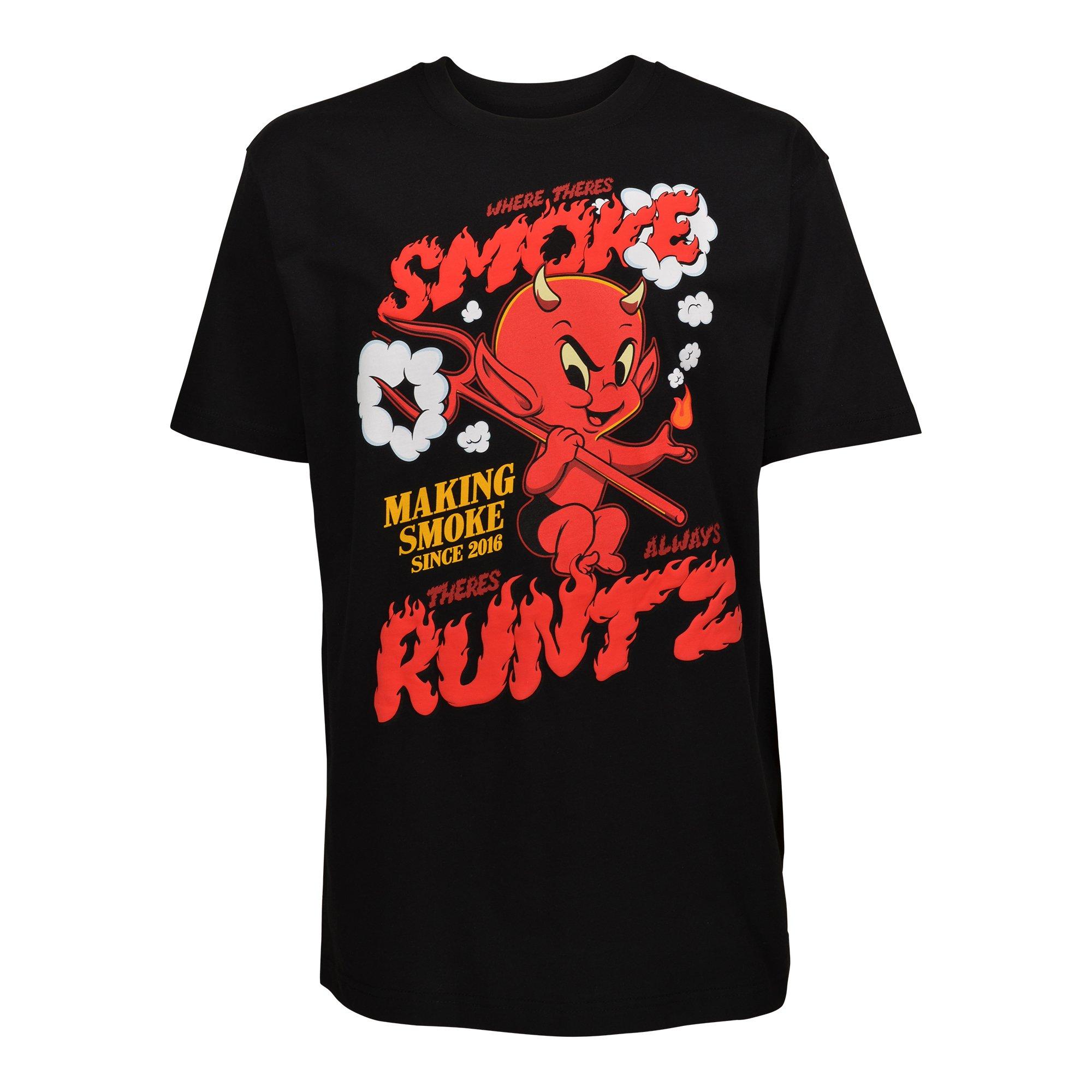 Runtz Men's Where There's Smoke Tee - Black - BLACK