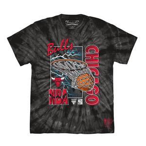 Mitchell & Ness Men's Chicago Bulls Swish Finals Short Sleeve Top-Black
