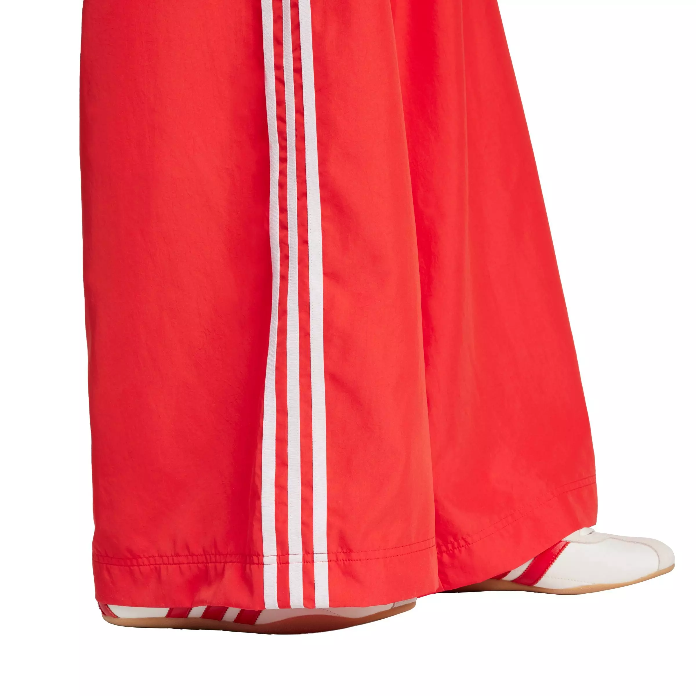 adidas Women's Adilenium Oversized Flared Track Pants - RED