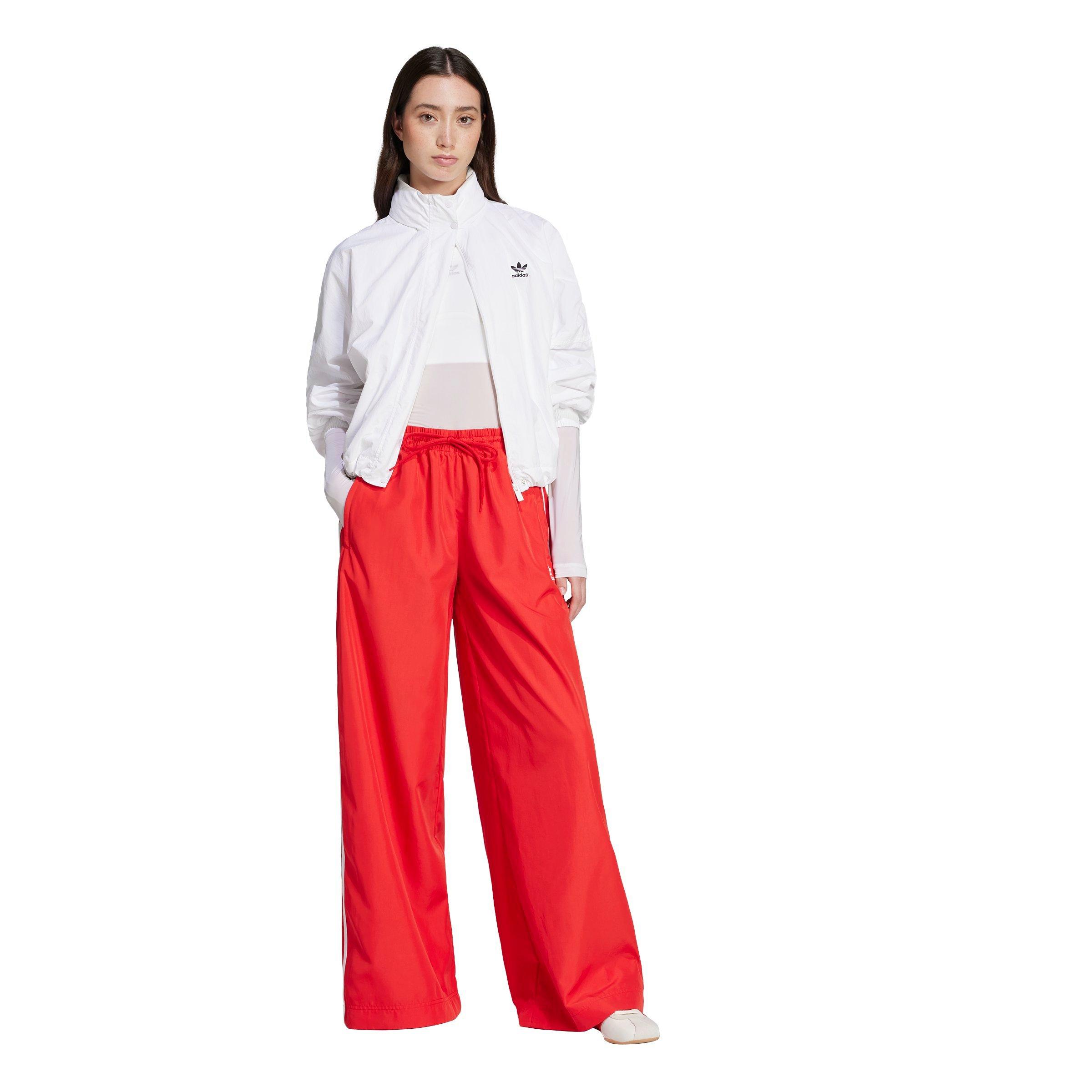 adidas Women's Adilenium Oversized Flared Track Pants - RED Thumbnail View 5