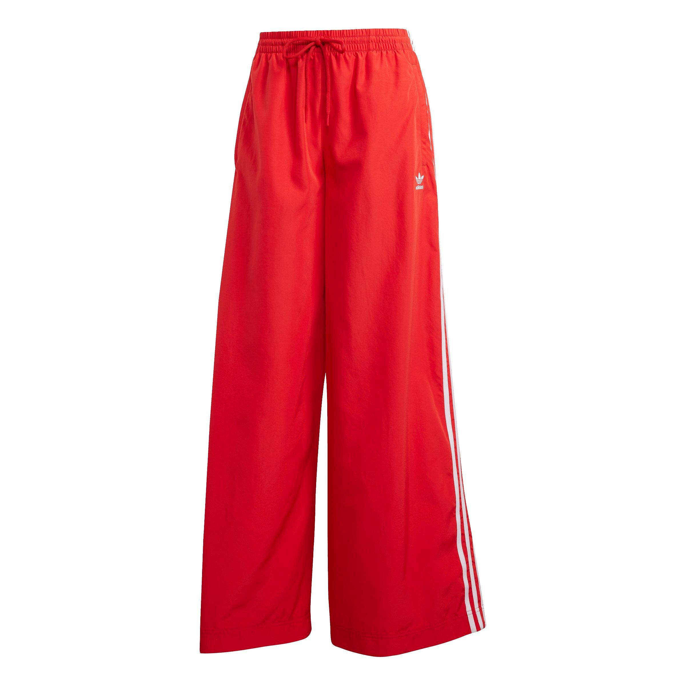 adidas Women's Adilenium Oversized Flared Track Pants - RED Thumbnail View 6