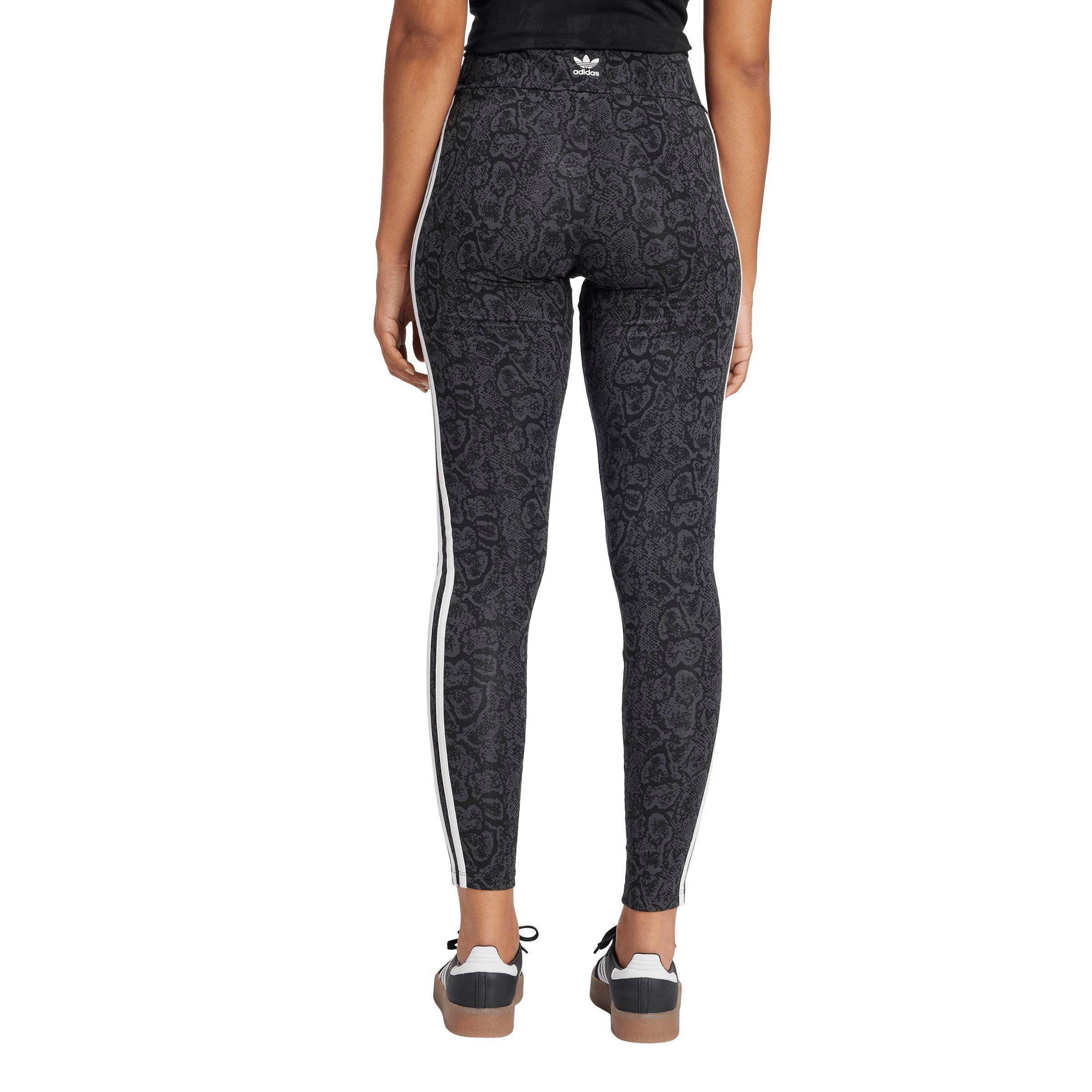 adidas Women's Snake All Over Print Leggings - BLACK Thumbnail View 2