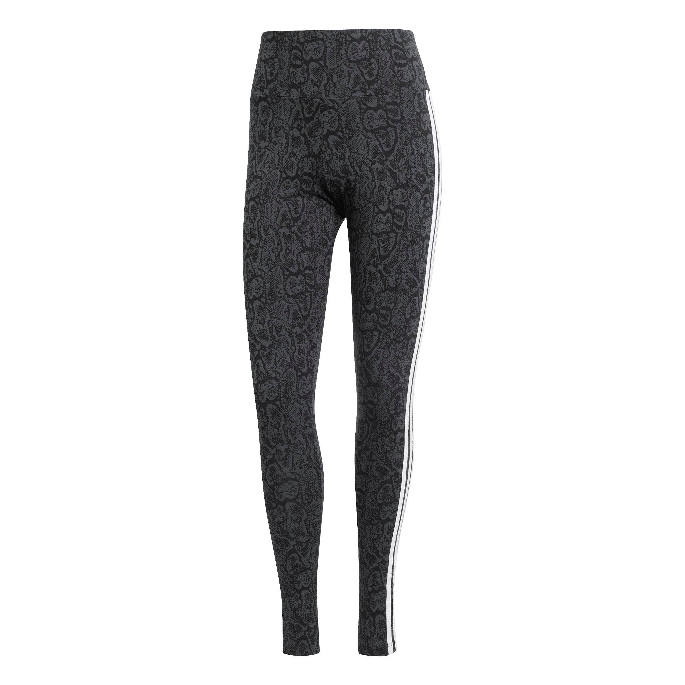 adidas Women's Snake All Over Print Leggings - BLACK Thumbnail View 6