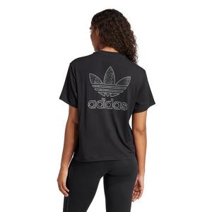 adidas Women's Snake Trefoil Boxy Crop Tee