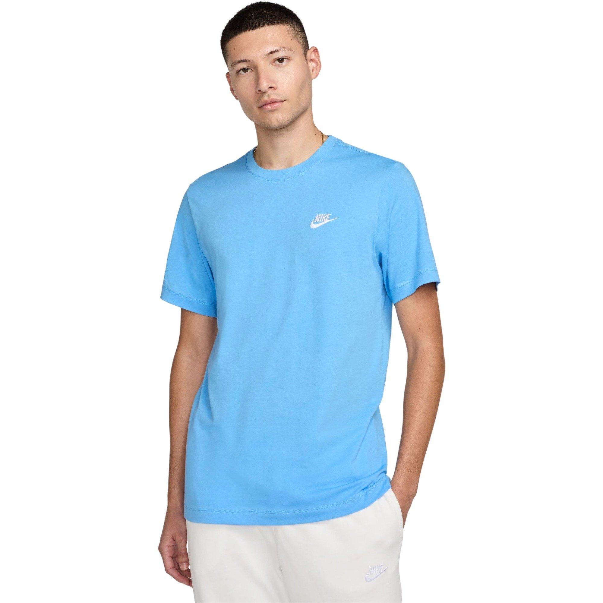 Nike Men's Sportswear Club Tee - Blue - BLUE Thumbnail View 1