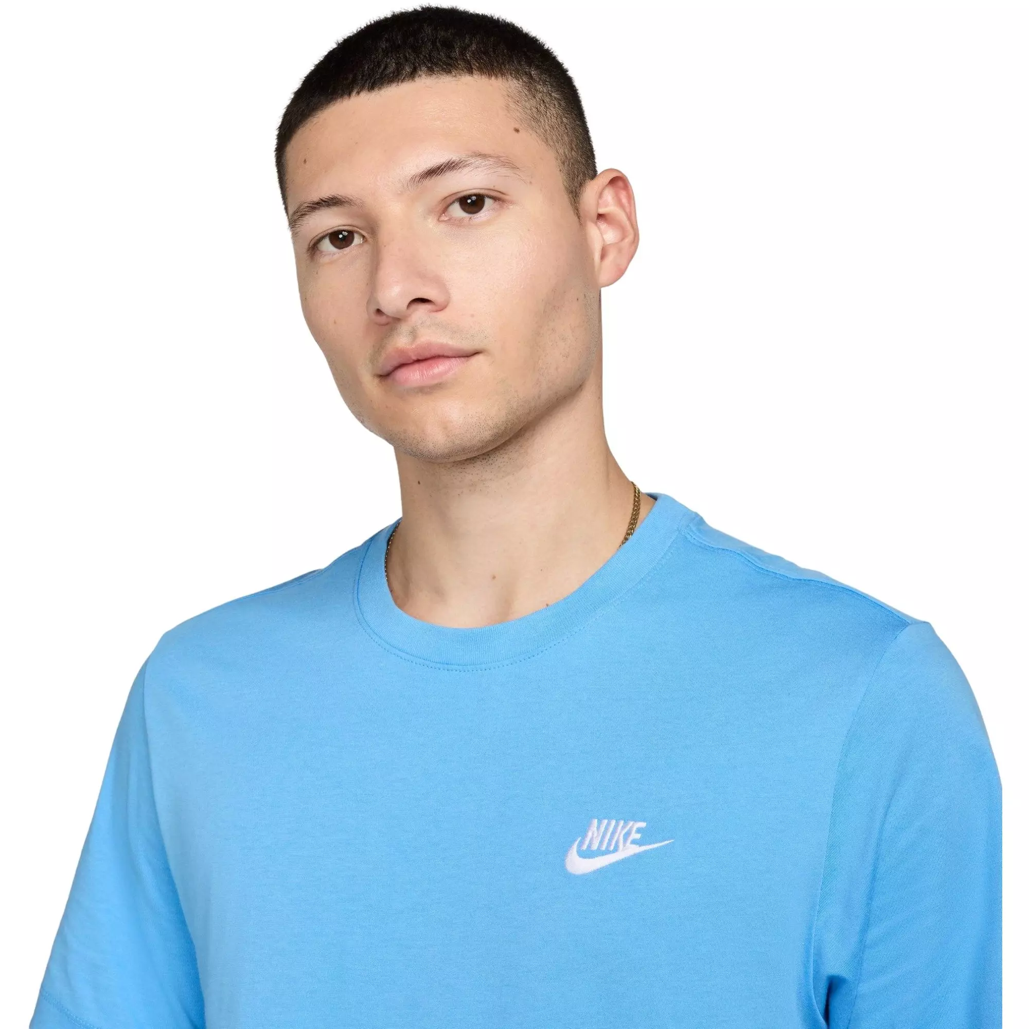 Nike Men's Sportswear Club Tee - Blue - BLUE
