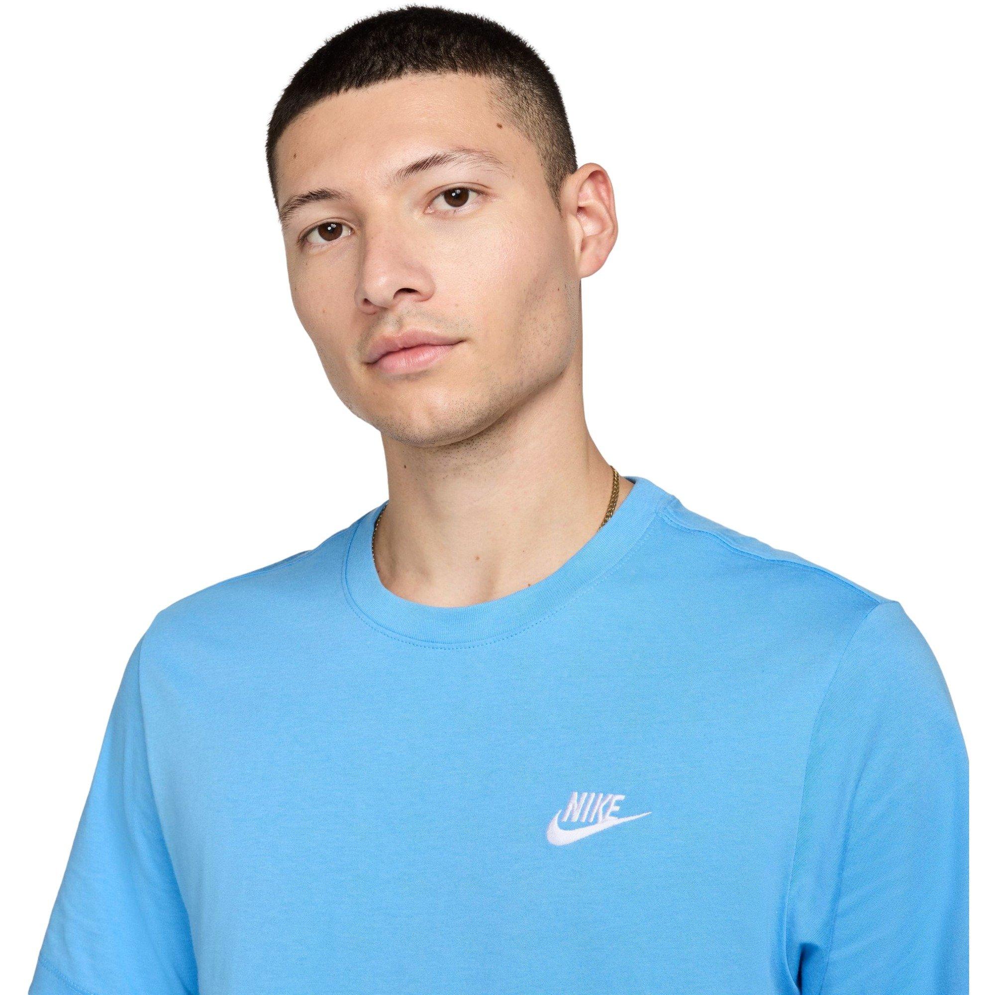 Nike Men's Sportswear Club Tee-Blue - BLUE Thumbnail View 3