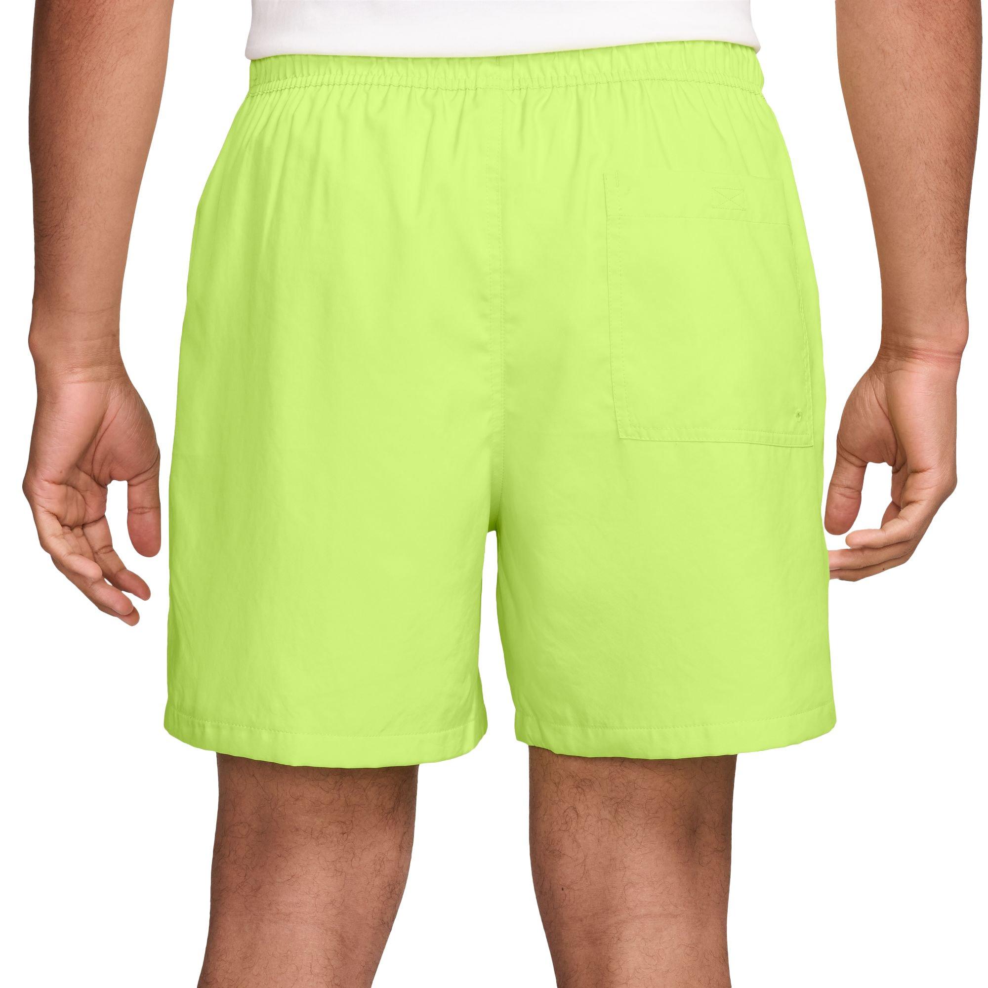 Nike Men's Club Woven Flow Shorts-Yellow - YELLOW Thumbnail View 2