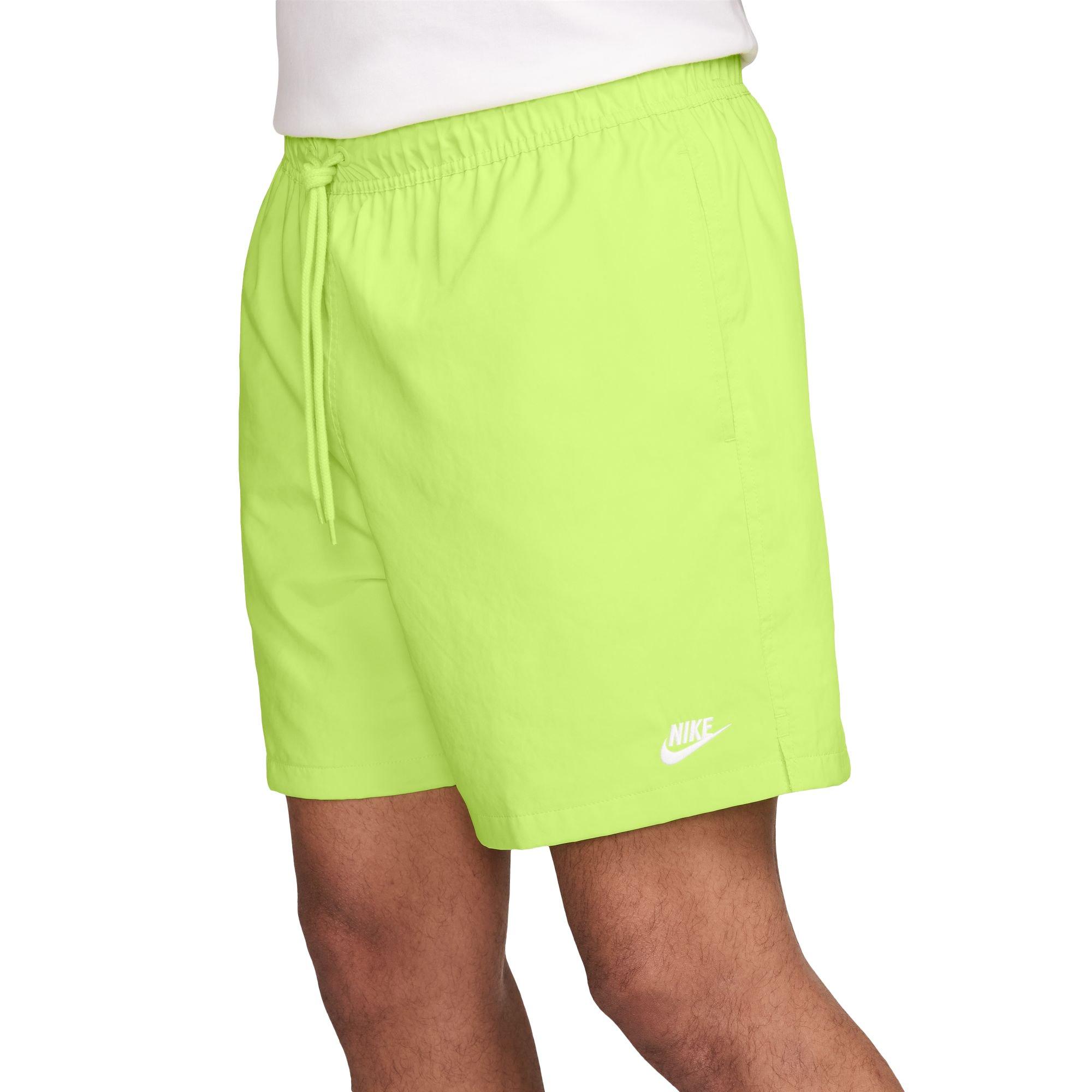Nike Men's Club Woven Flow Shorts-Yellow - YELLOW Thumbnail View 3