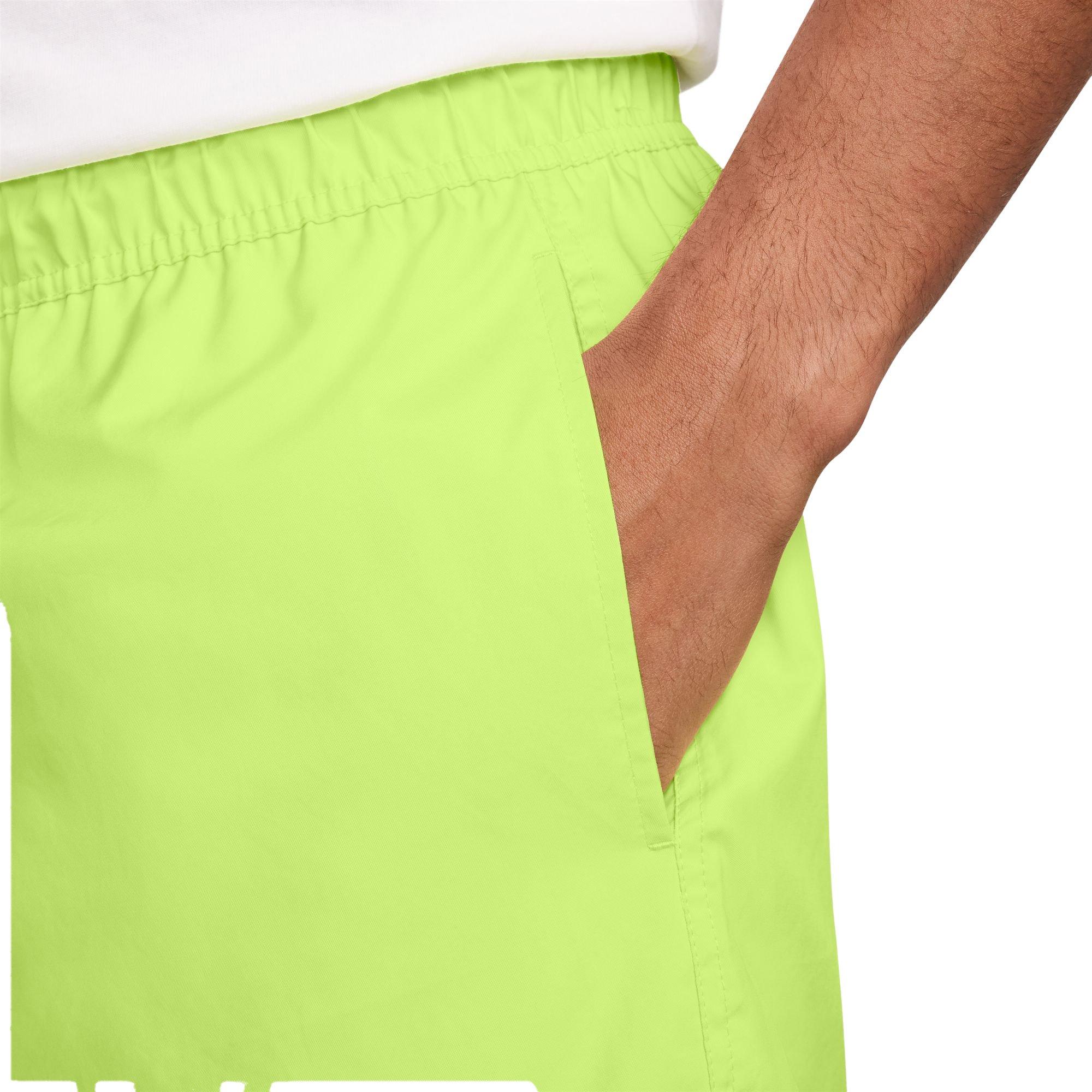 Nike Men's Club Woven Flow Shorts-Yellow - YELLOW Thumbnail View 4