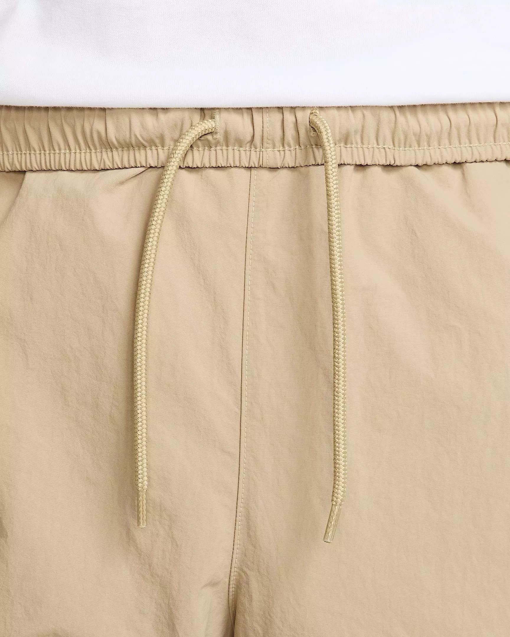 Nike Men's Club Woven Cargo Parachute Pants -Beige - BEIGE