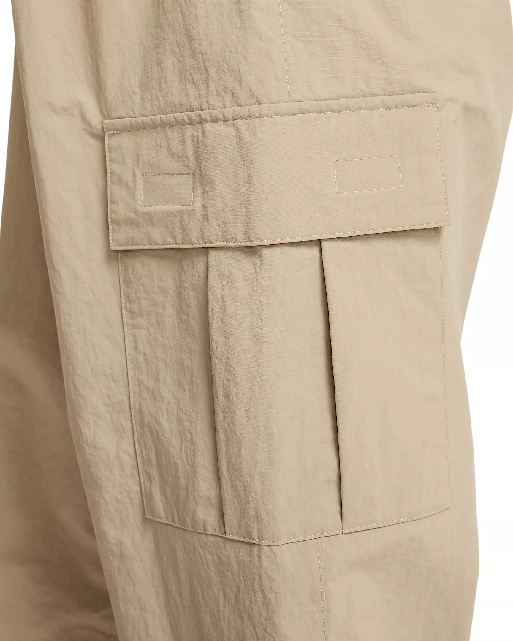 Nike Men's Club Woven Cargo Parachute Pants -Beige - BEIGE