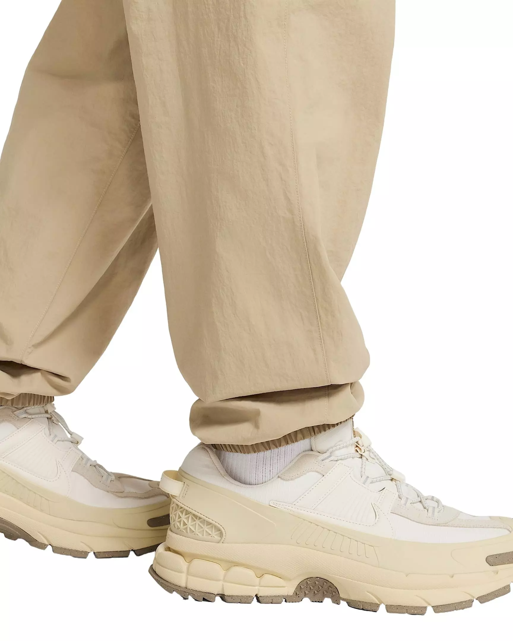 Nike Men's Club Woven Cargo Parachute Pants -Beige - BEIGE