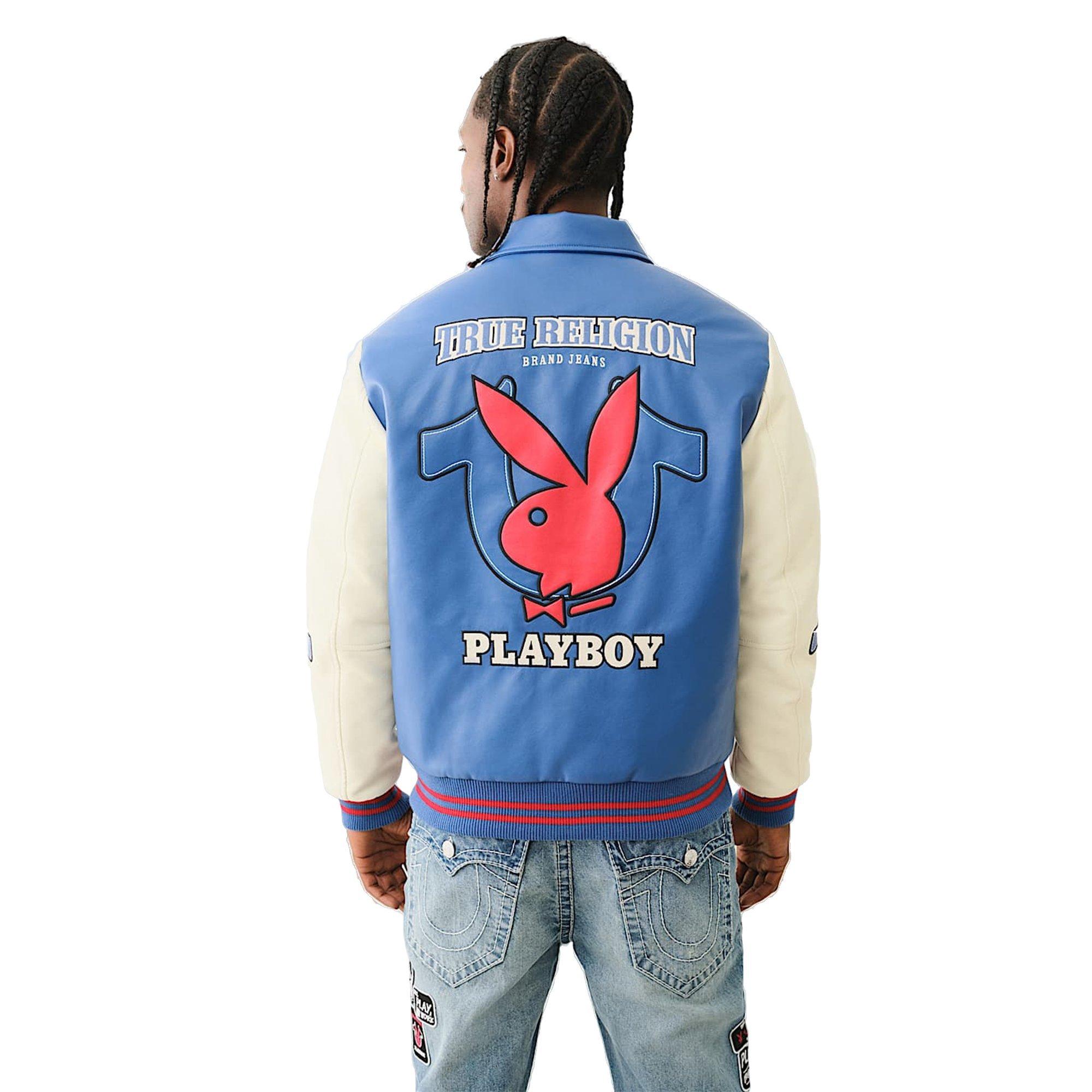 True Religion x Playboy Bomber Varsity Men's Jacket