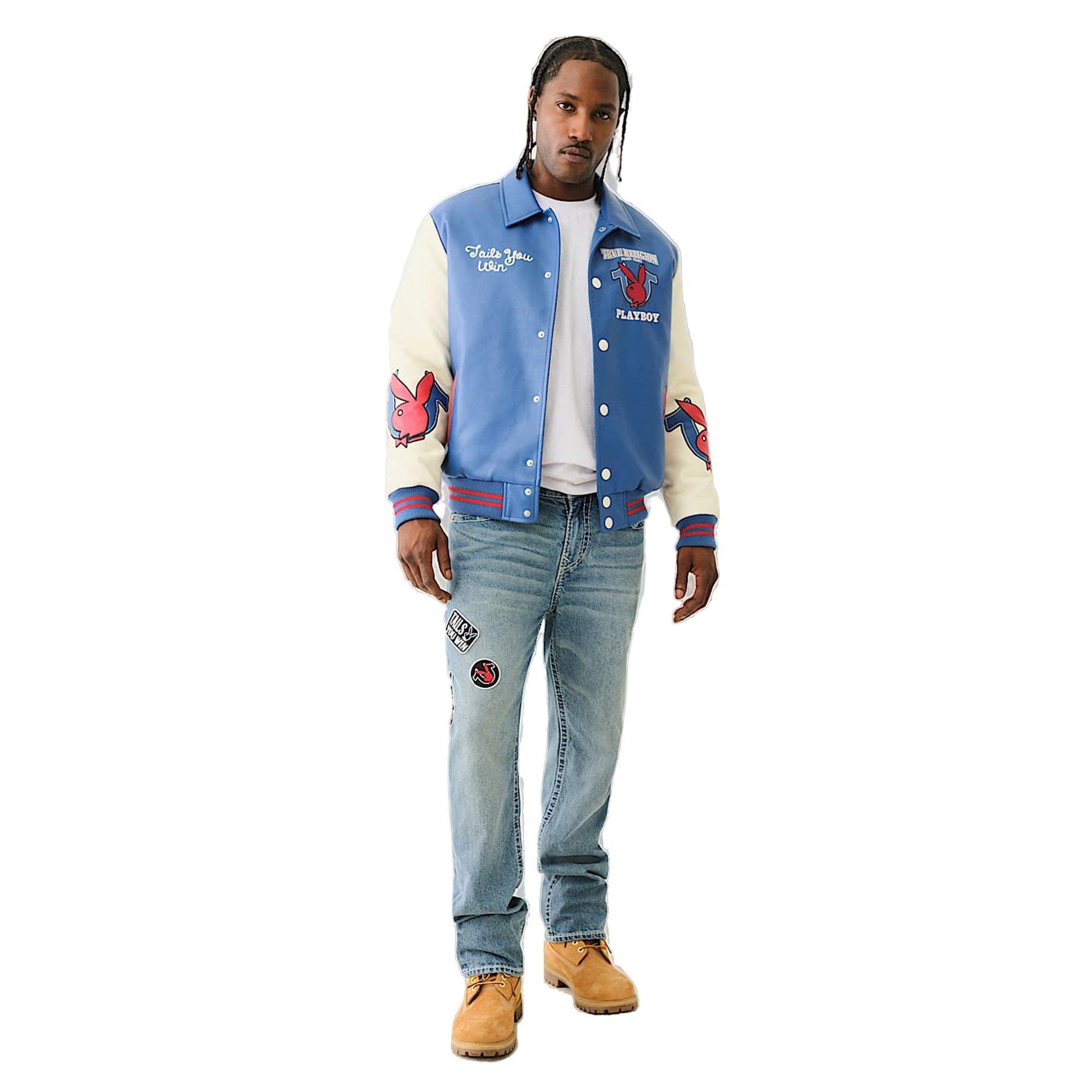 True Religion x Playboy Bomber Varsity Men's Jacket