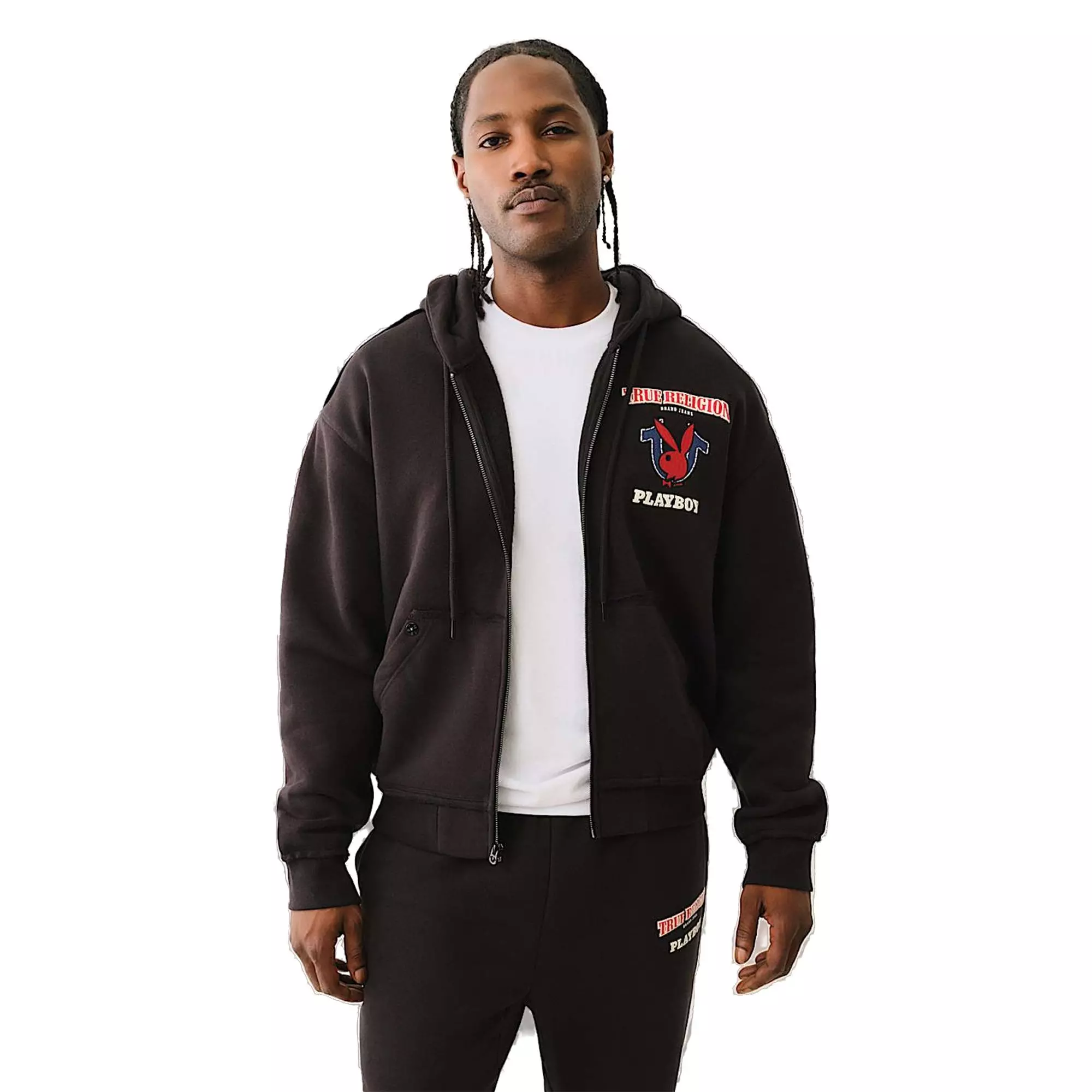 True Religion Men's x Playboy Full-Zip Jacket - BLACK
