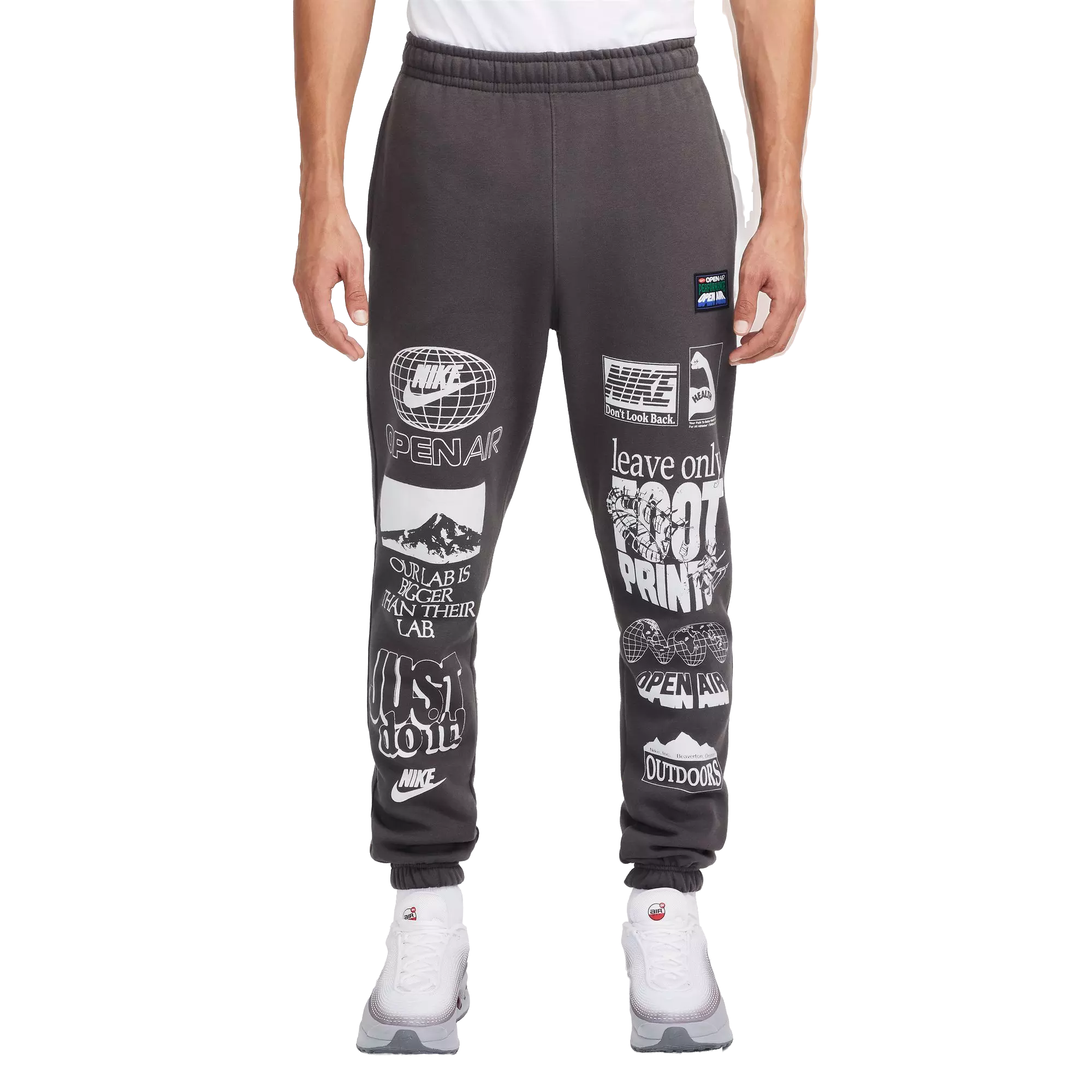 Nike Men's Sportswear Club Gel Open Air Joggers - DK GREY