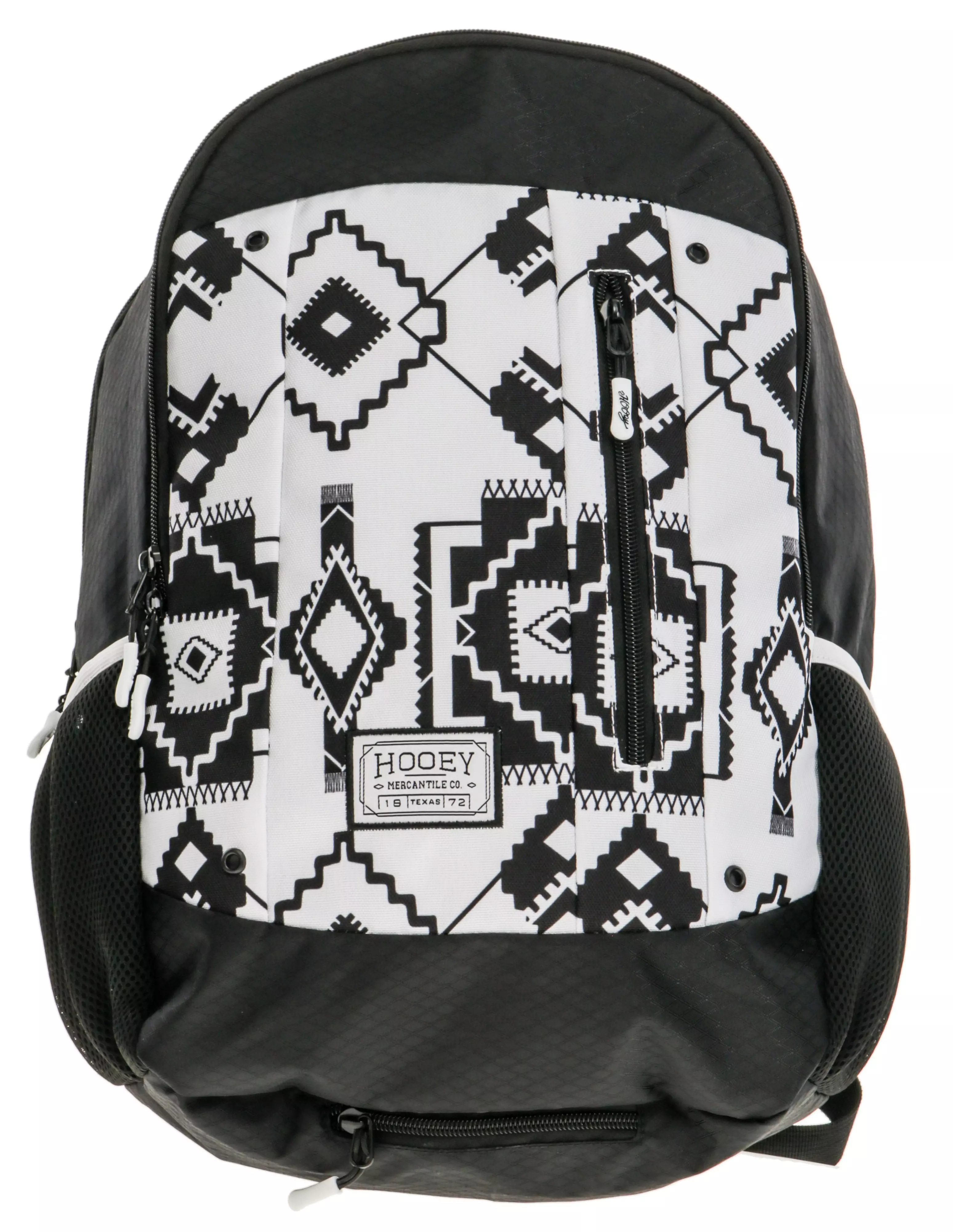 Hooey Rockstar Aztec Backpack - BLACK/WHITE