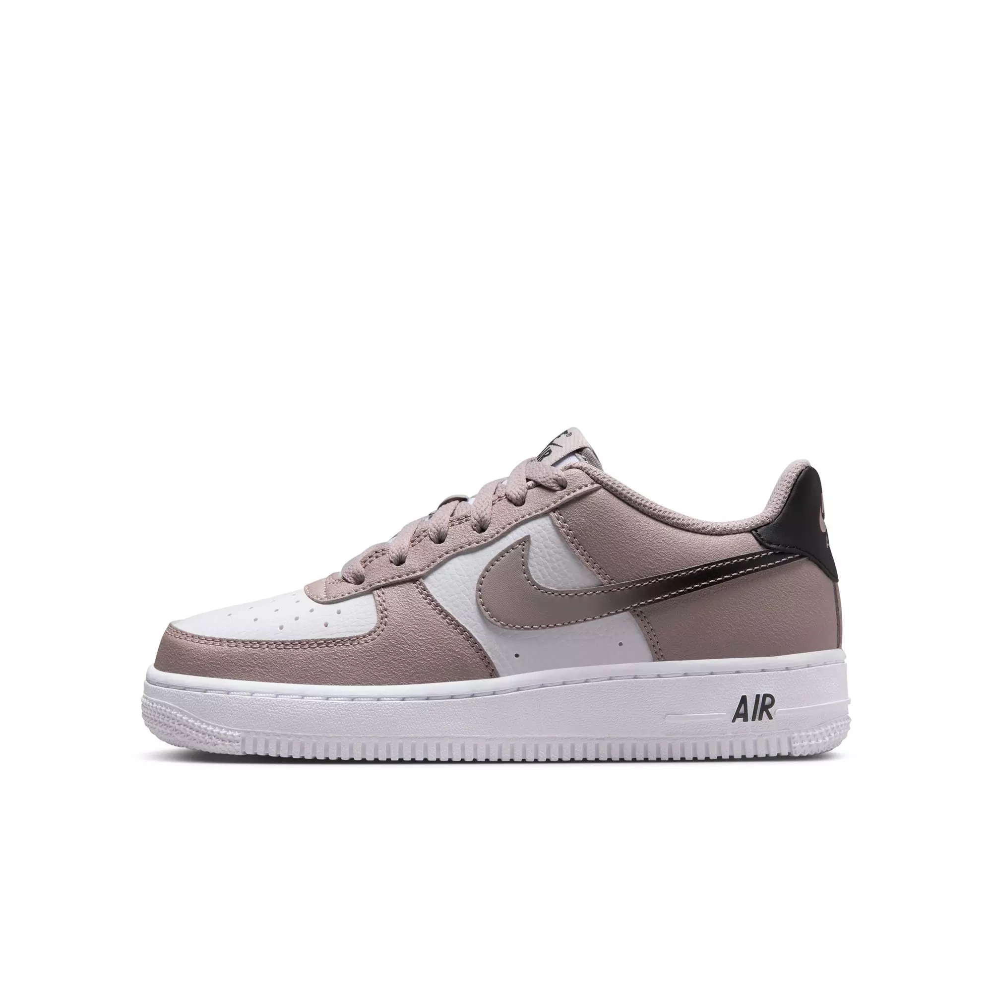 Nike Air Force 1 "College Grey/Black/White" Grade School Boys' Shoe - GREY/WHITE