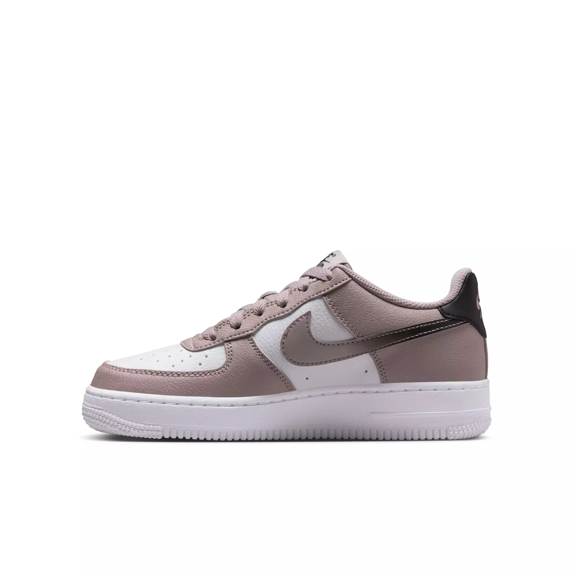 Nike Air Force 1 "College Grey/Black/White" Grade School Boys' Shoe - GREY/WHITE