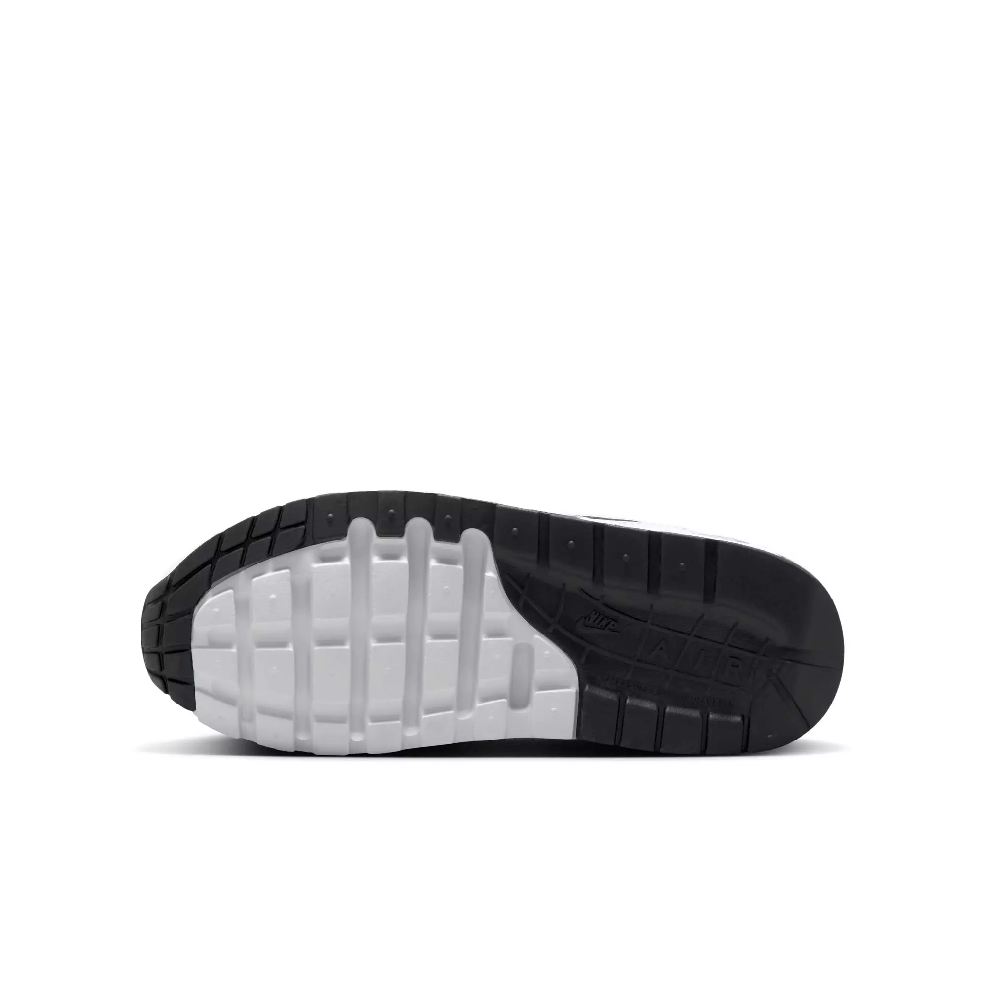 Nike Air Max 1 "Off Noir/Vast Grey/White/Black" Grade School Boys' Shoe - BLACK/GREY/WHITE