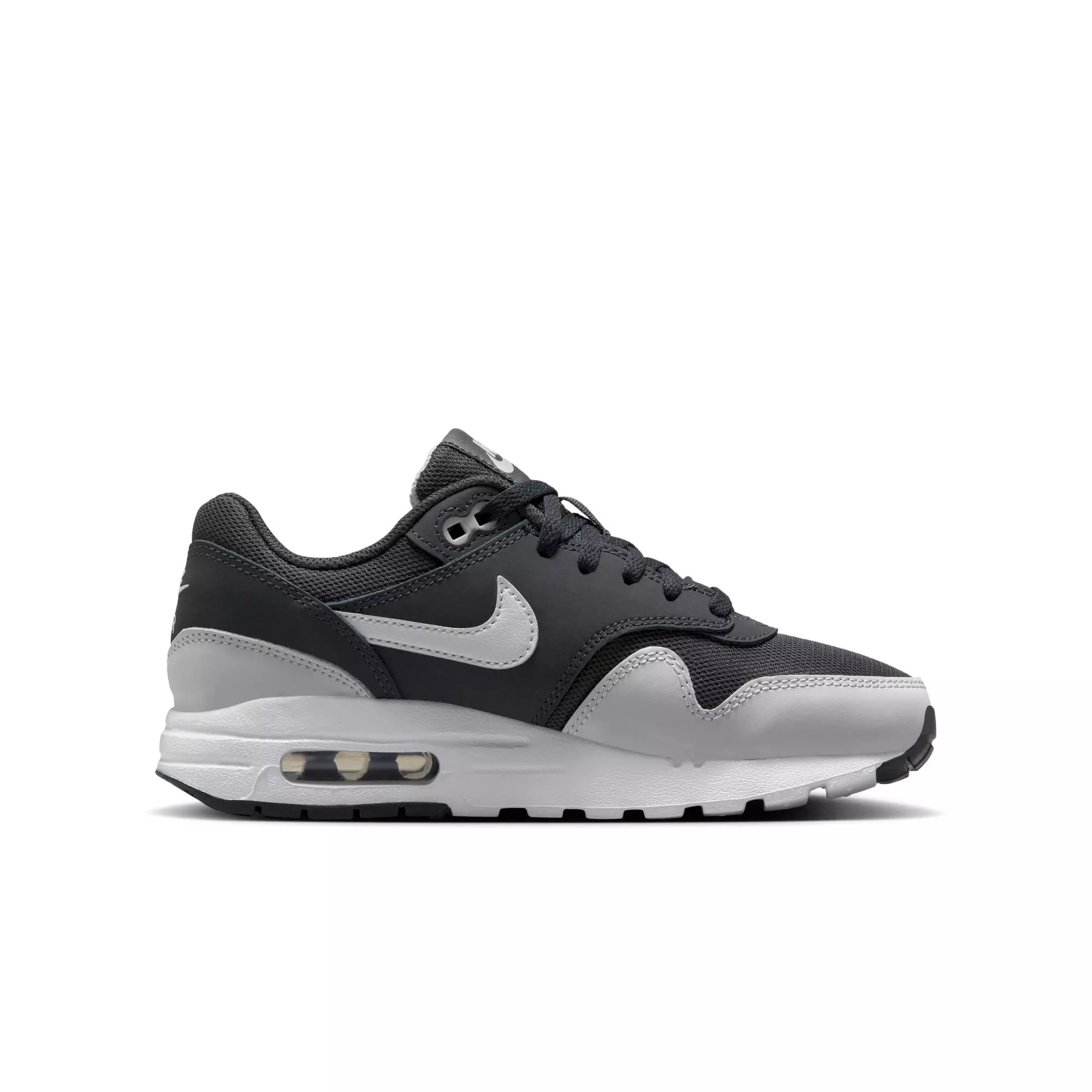 Nike Air Max 1 Preschool Boys' "Off Noir/Vast Grey/White/Black" Preschool Boys' Shoe - BLACK/GREY/WHITE