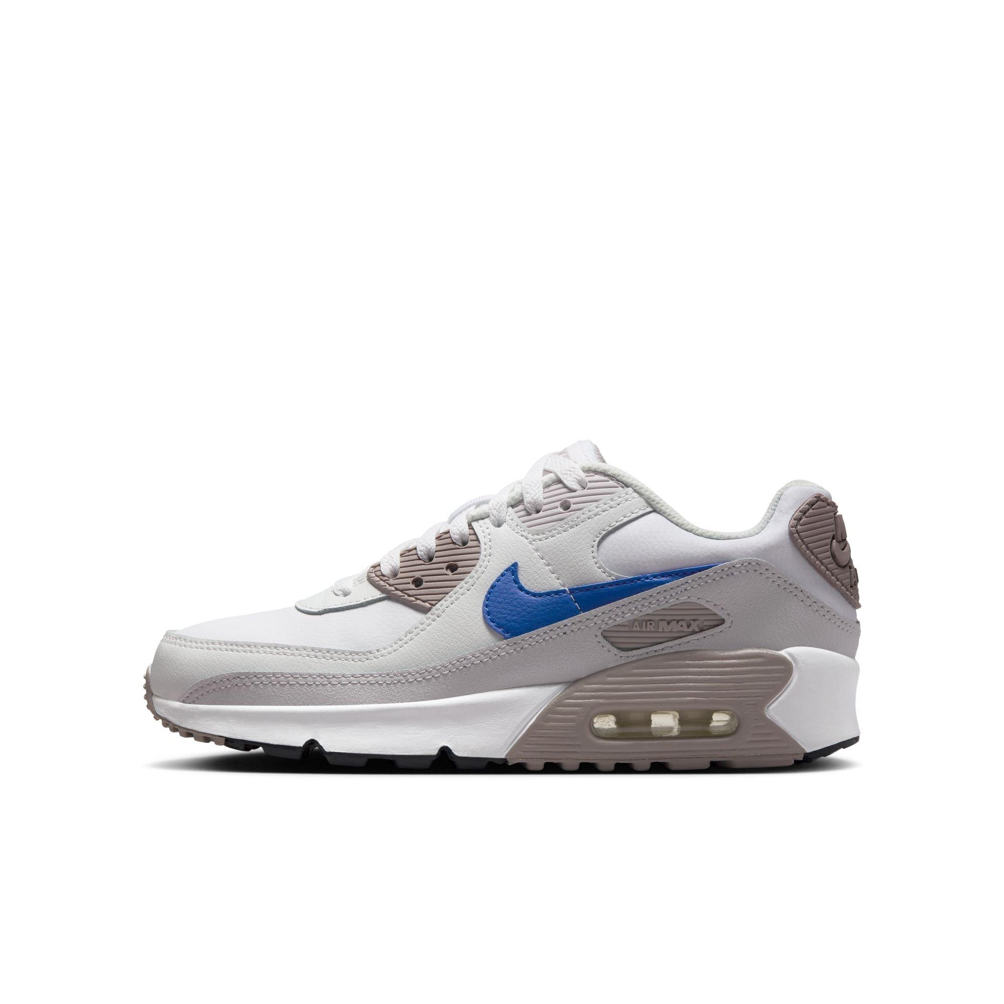 Nike Air Max 90 Grade School Boys' "White/Racer Blue/College Grey" Shoe