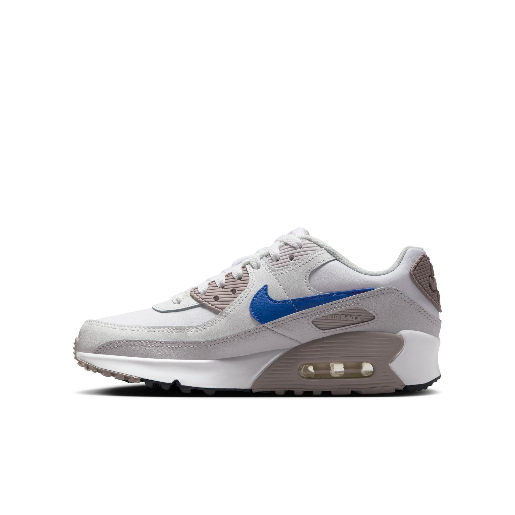 Nike Air Max 90 Grade School Boys' "White/Racer Blue/College Grey" Shoe