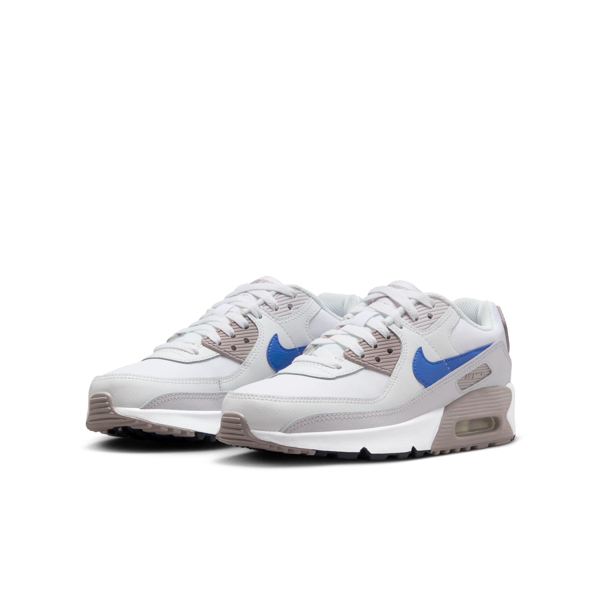 Nike Air Max 90 Grade School Boys' "White/Racer Blue/College Grey" Shoe