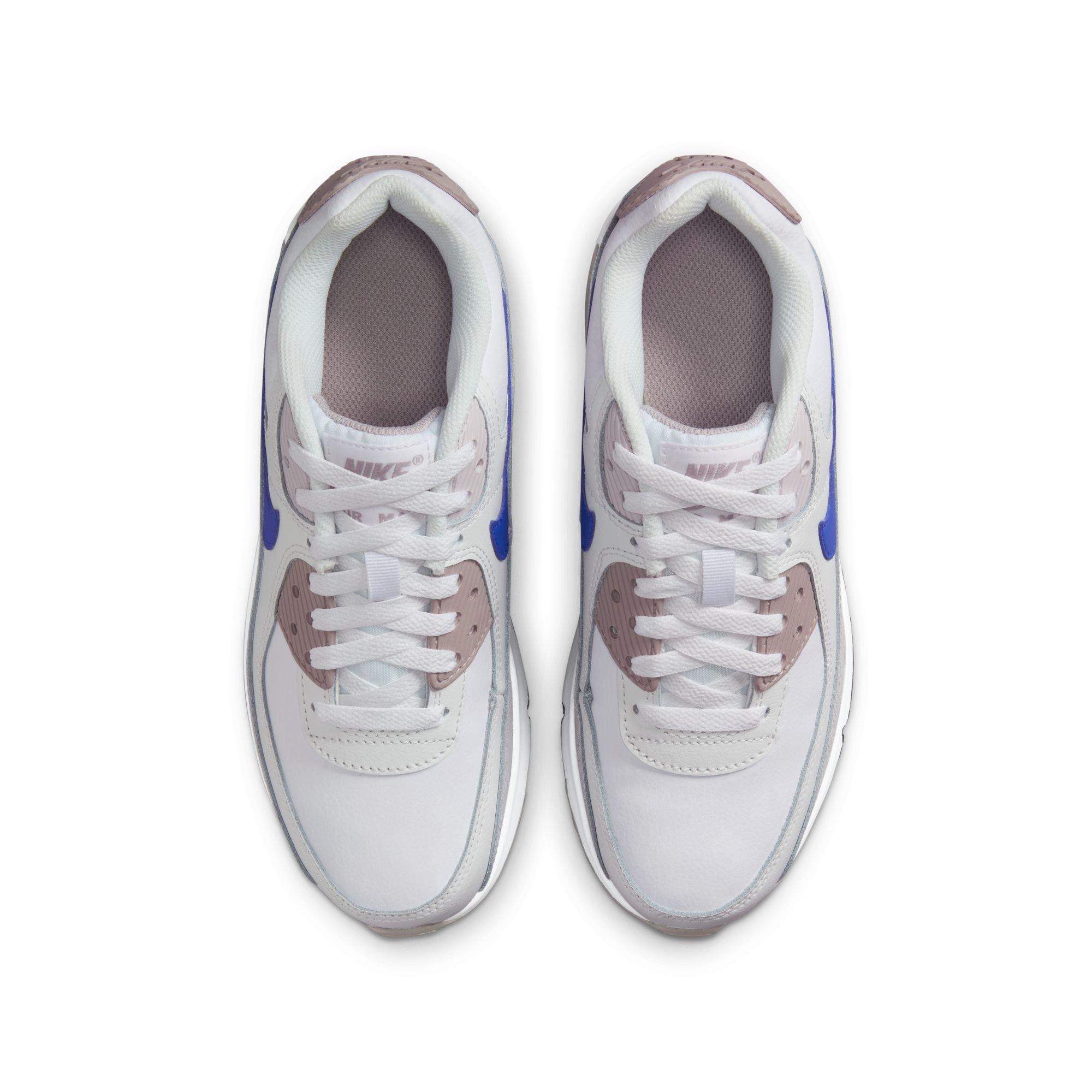 Nike Air Max 90 Grade School Boys' "White/Racer Blue/College Grey" Shoe