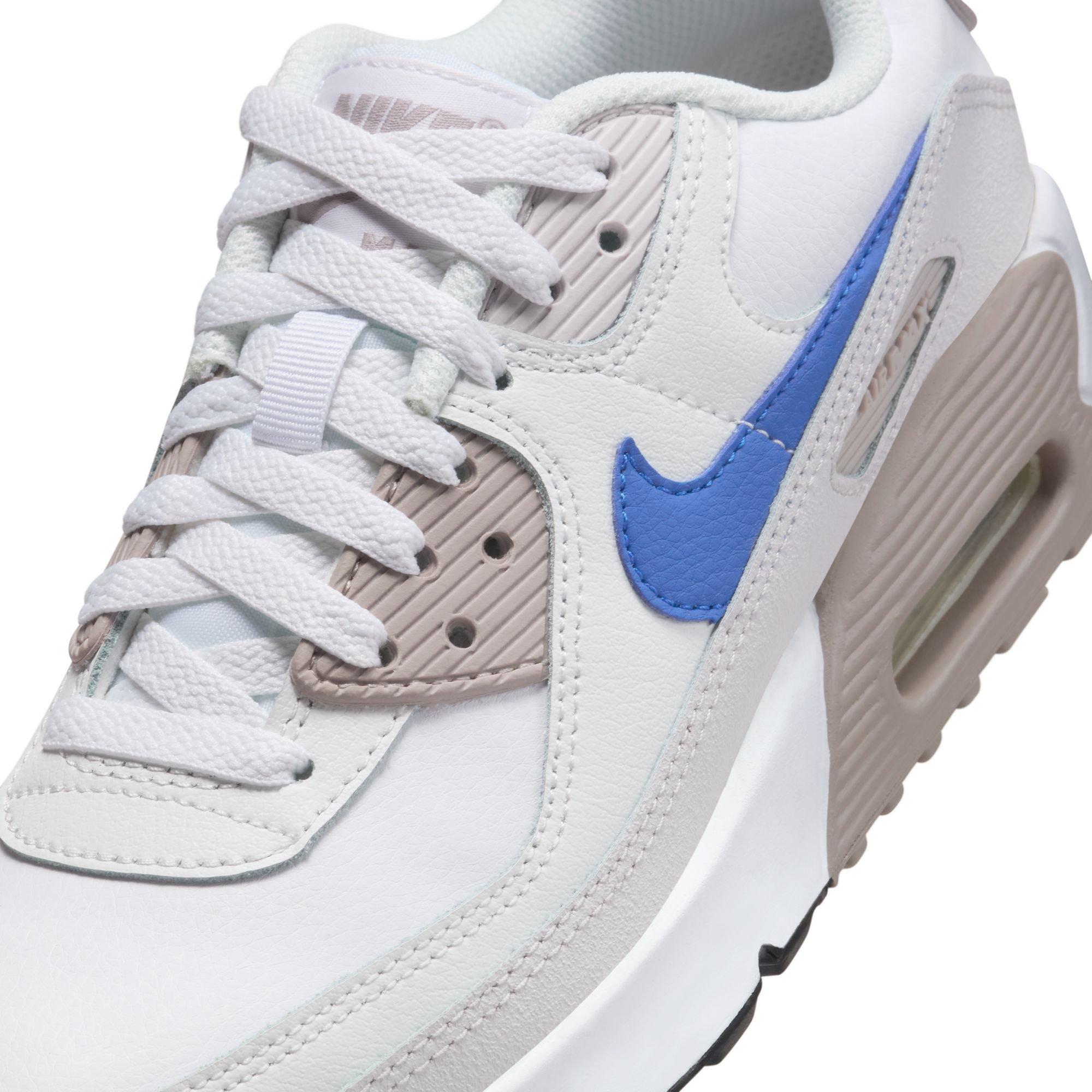 Nike Air Max 90 Grade School Boys' "White/Racer Blue/College Grey" Shoe