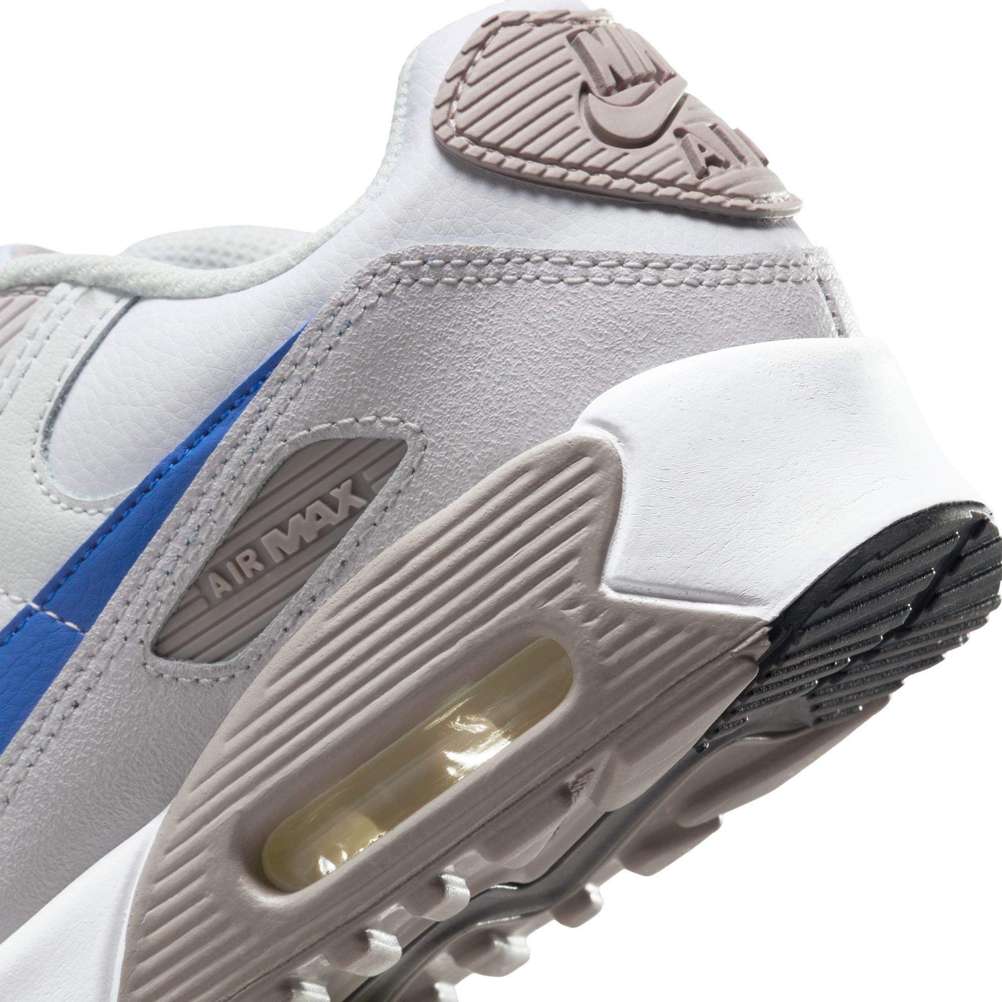 Nike Air Max 90 Grade School Boys' "White/Racer Blue/College Grey" Shoe
