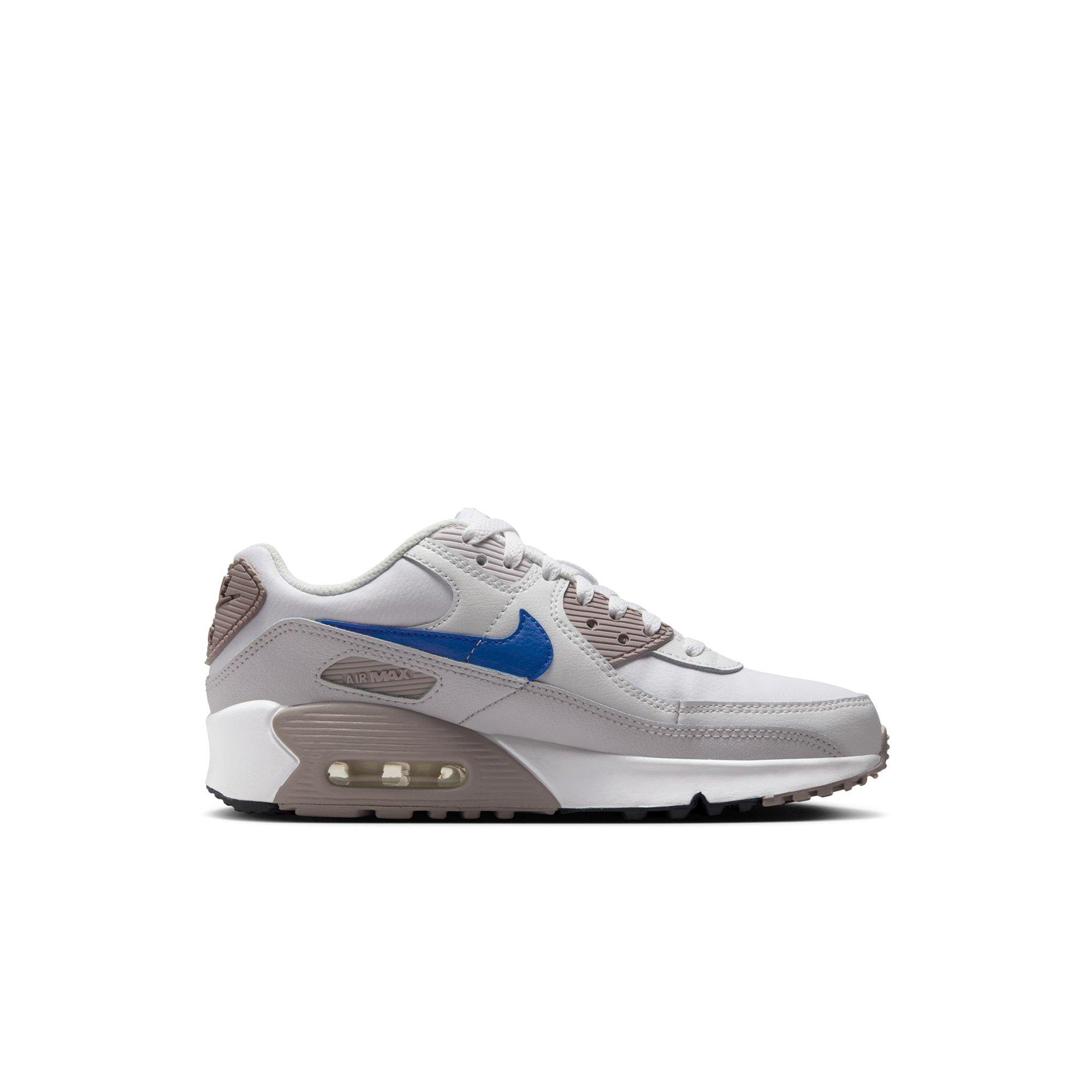 Nike Air Max 90 Grade School Boys' "White/Racer Blue/College Grey" Shoe