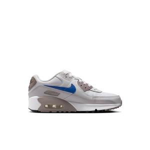 Nike Air Max 90 "White/Racer Blue/College Grey" Grade School Boys' Shoe