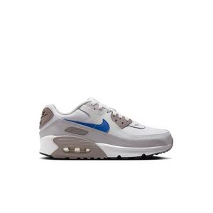 Nike Air Max 90 "White/Racer Blue/College Grey" Grade School Boys' Shoe