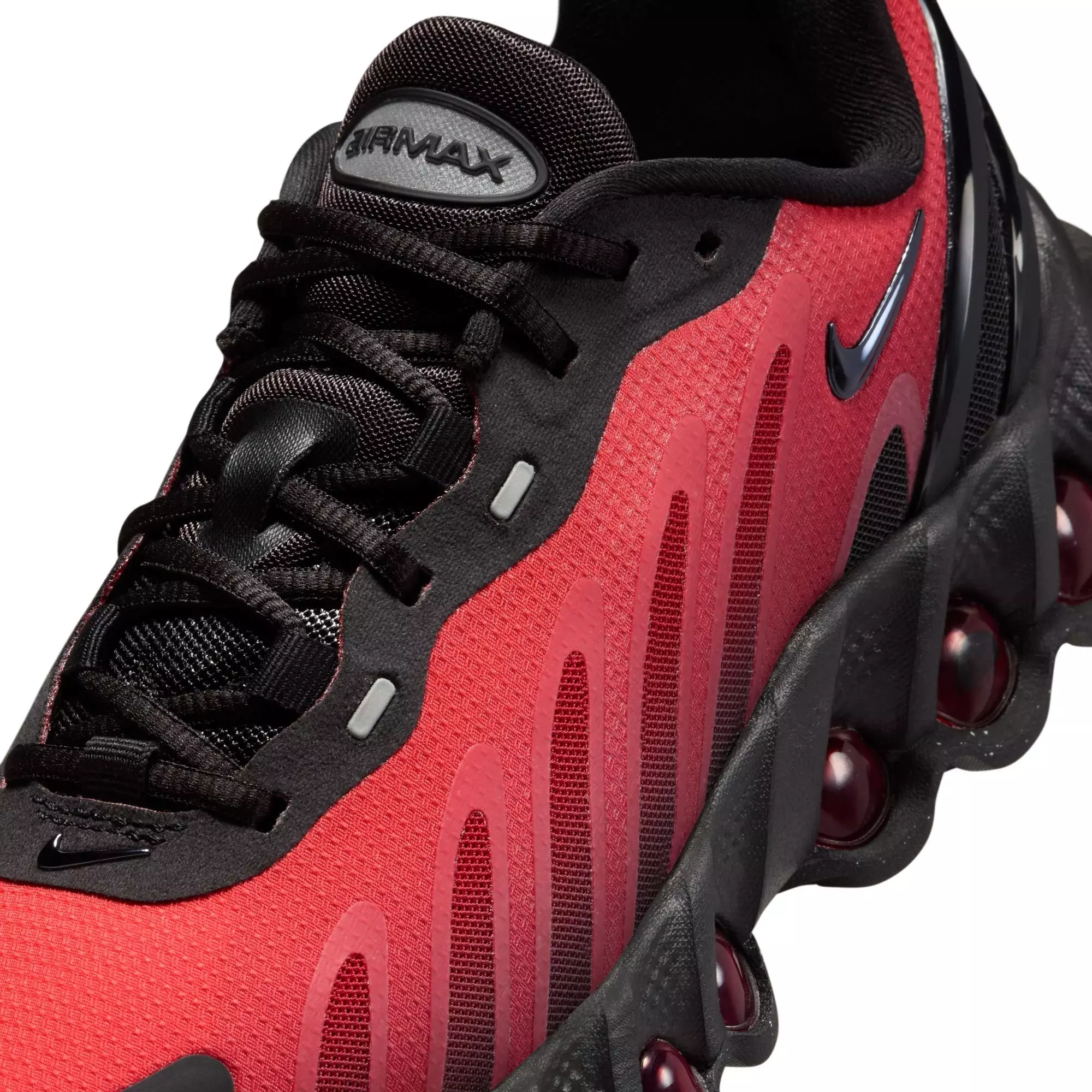 Nike Air Max Dn8 "Bright Crimson" Grade School Kids' Shoe - BLACK/UNIVERSITY RED