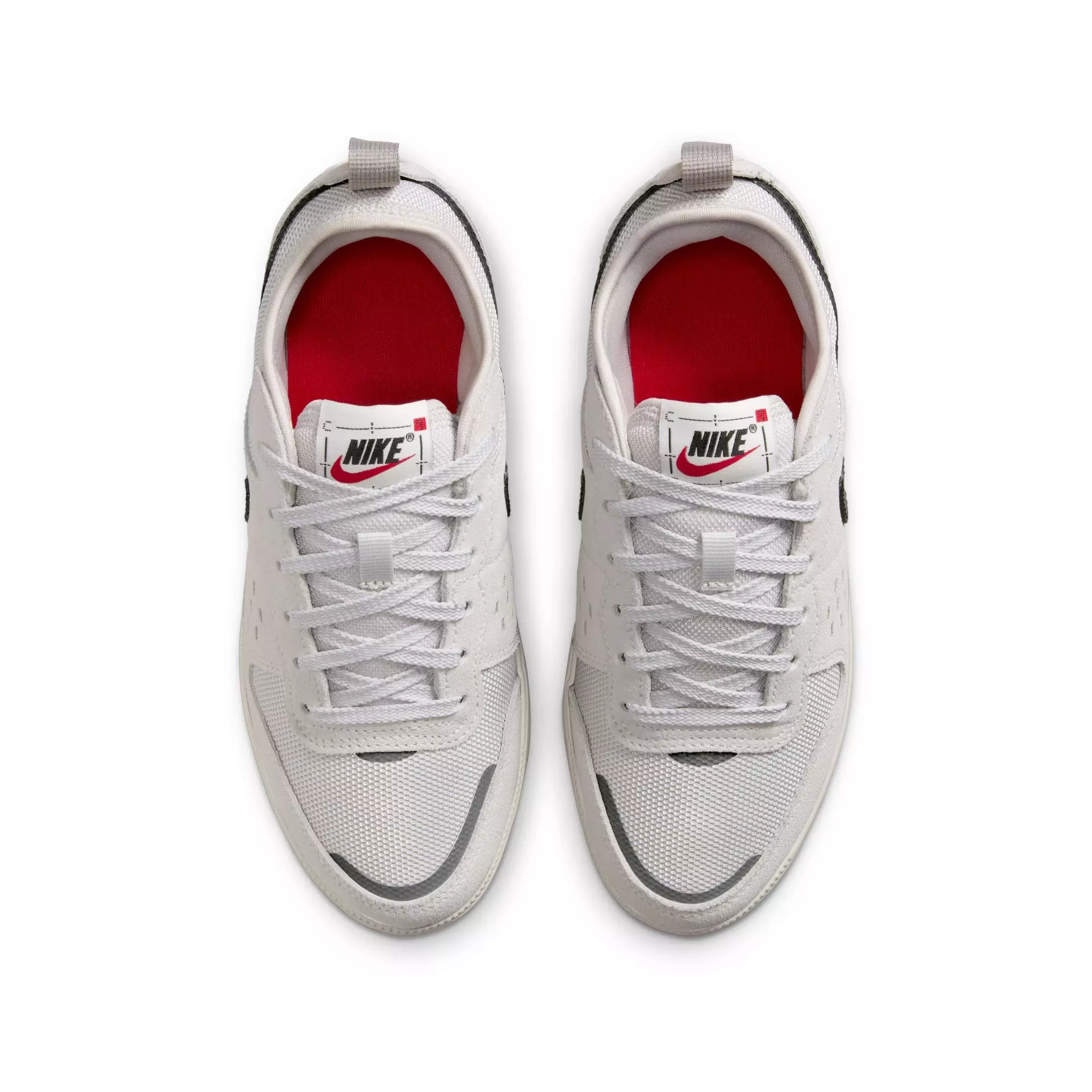 Nike C1TY "College Grey/Black/Vast Grey/Fire Red" Grade School Boys' Shoe - GREY/BLACK/RED