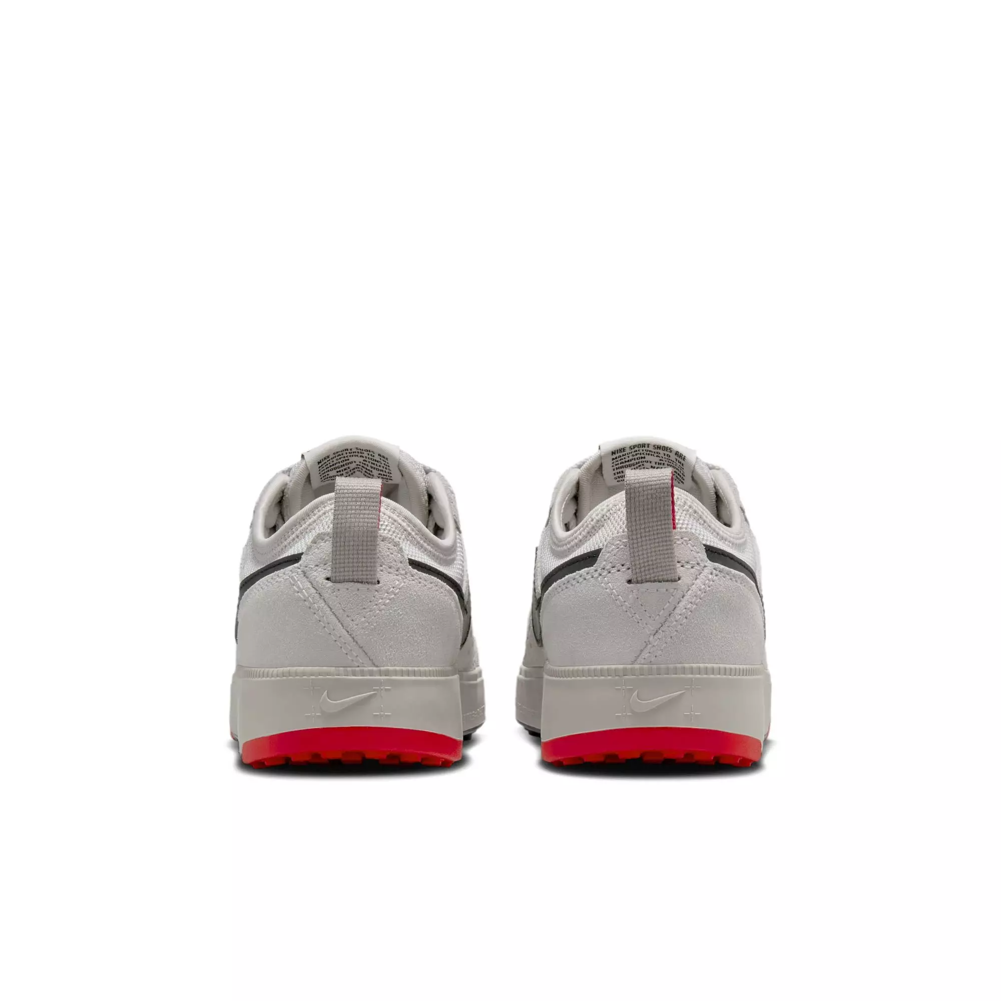 Nike C1TY "College Grey/Black/Vast Grey/Fire Red" Grade School Boys' Shoe - GREY/BLACK/RED