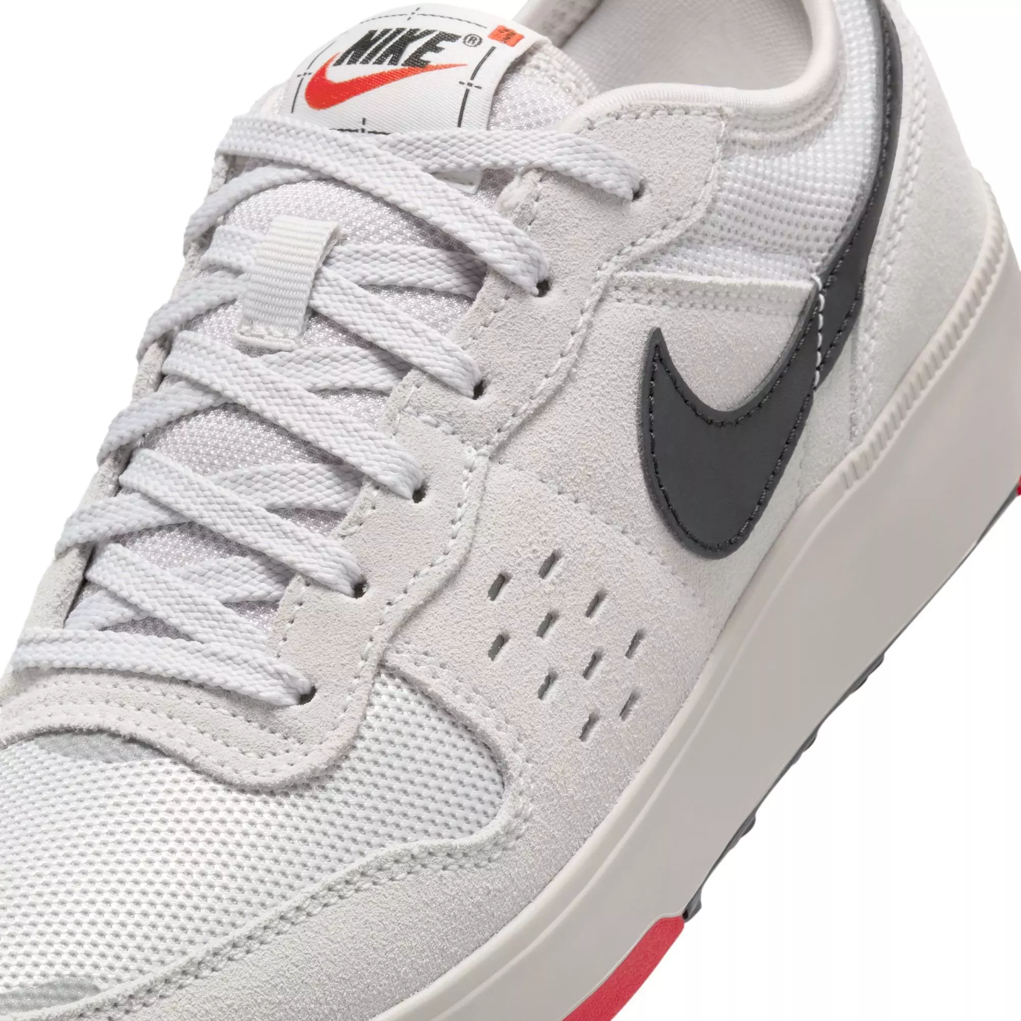 Nike C1TY "College Grey/Black/Vast Grey/Fire Red" Grade School Boys' Shoe - GREY/BLACK/RED