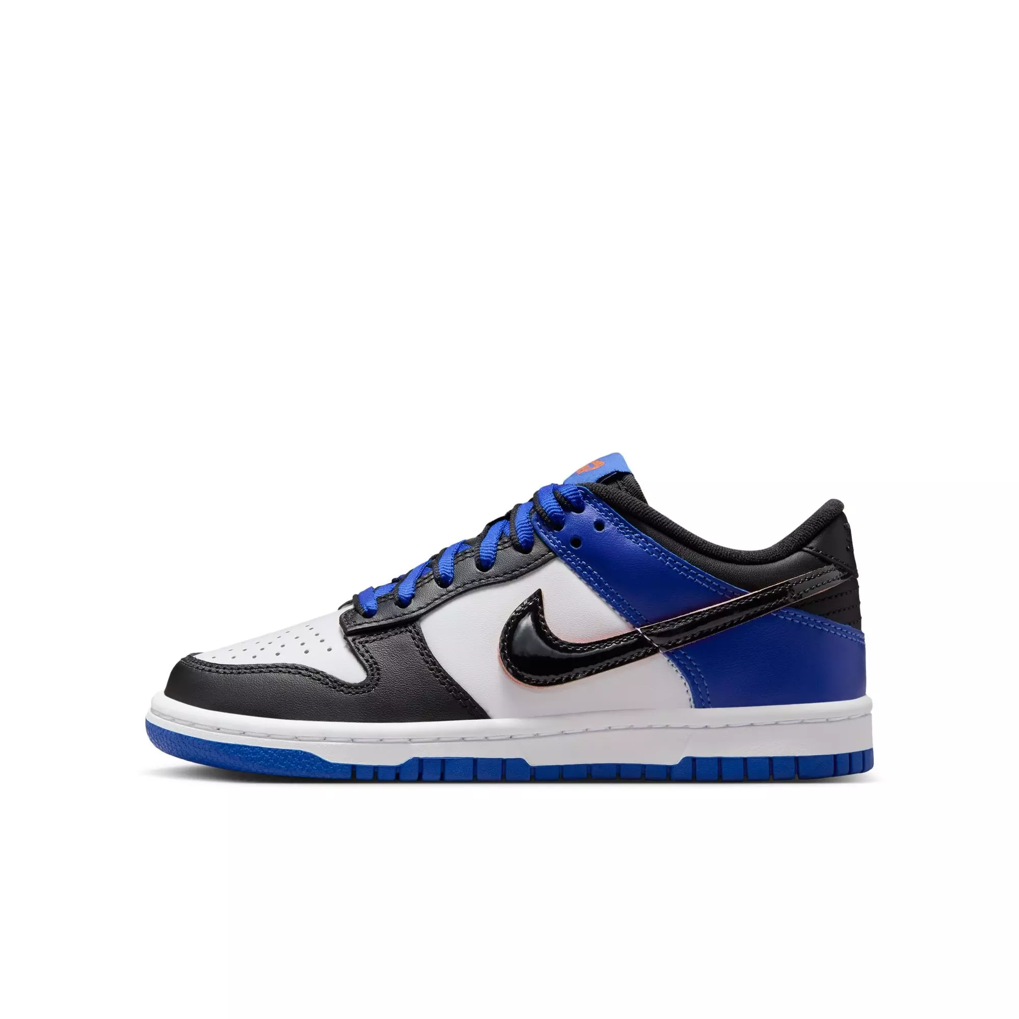 Nike Dunk Low SE "Black Toe" Grade School Kids' Shoe - BLUE/BLACK
