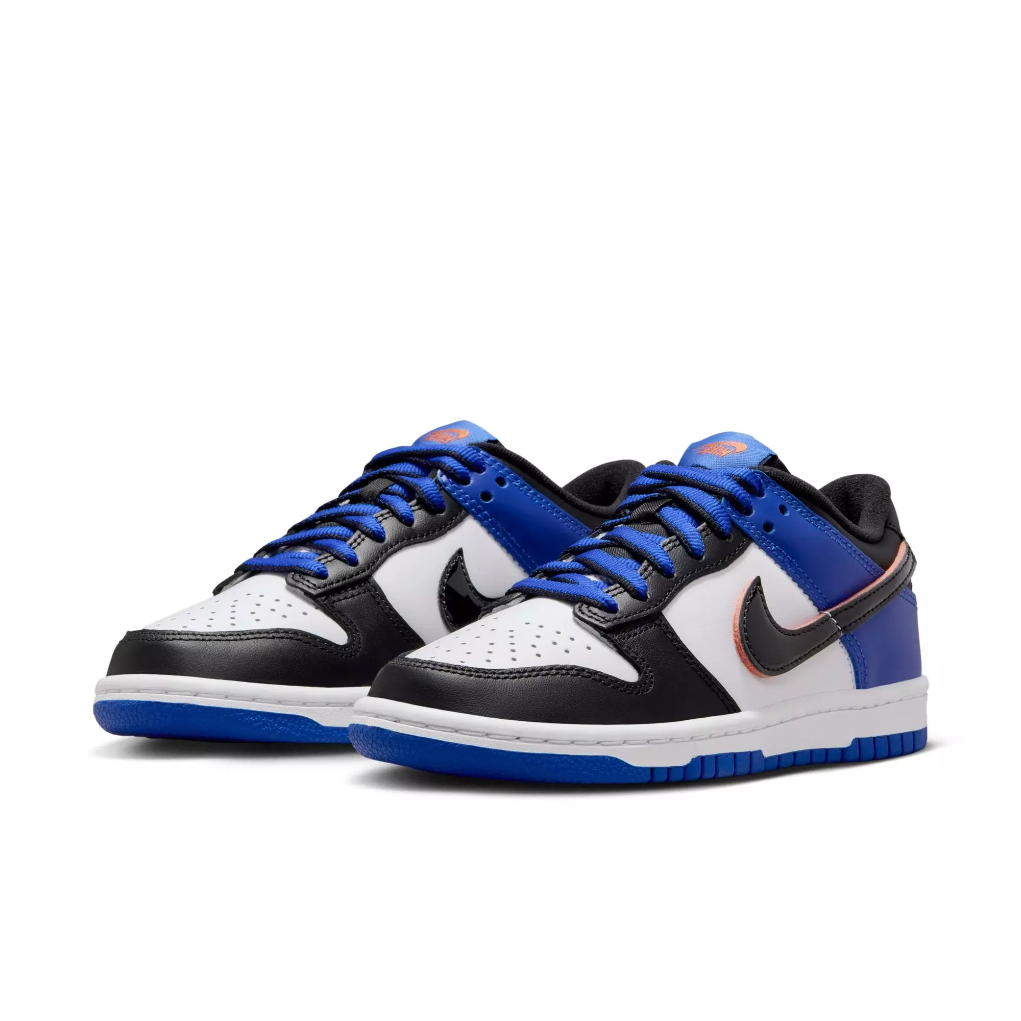 Nike Dunk Low SE "Black Toe" Grade School Kids' Shoe - BLUE/BLACK