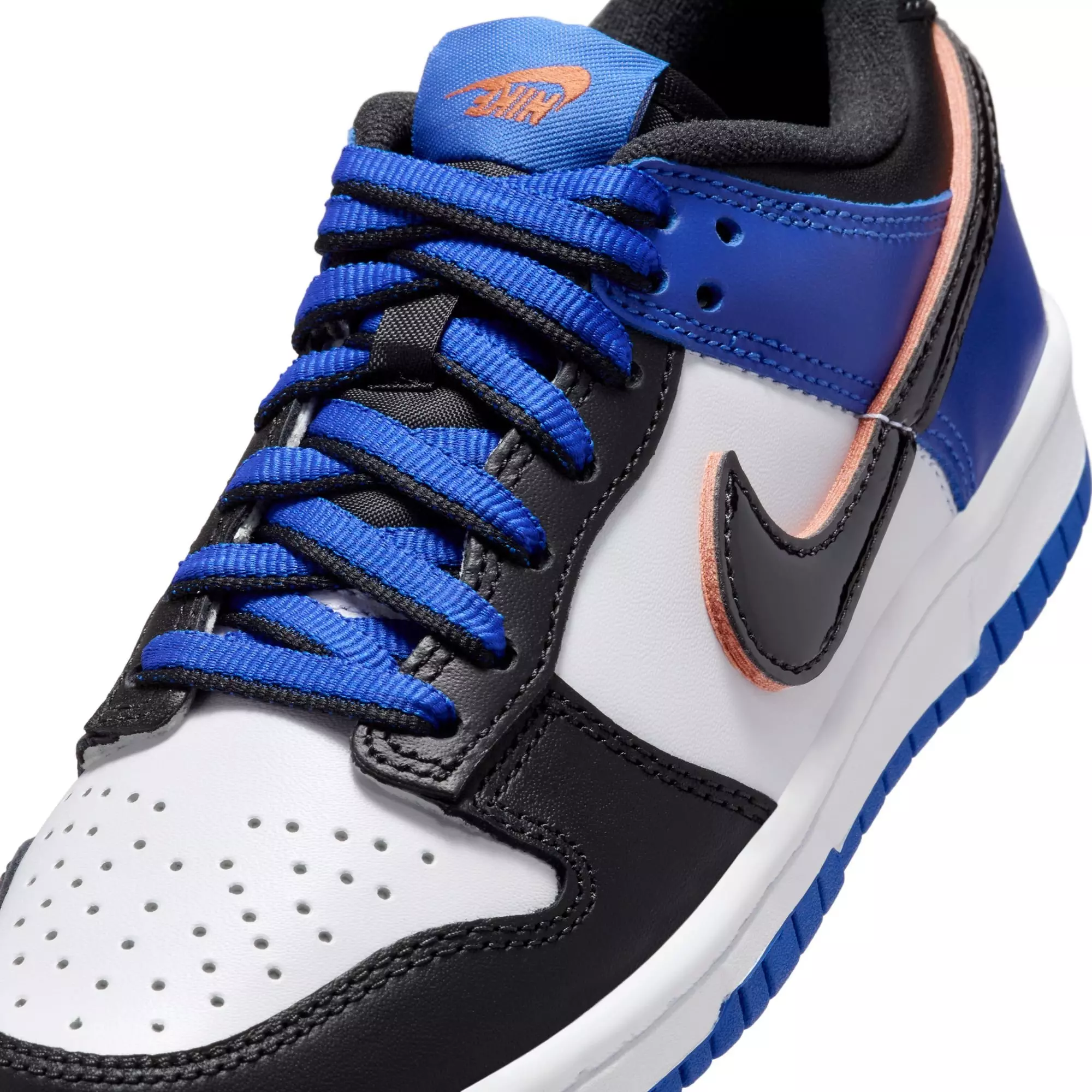 Nike Dunk Low SE "Black Toe" Grade School Kids' Shoe - BLUE/BLACK