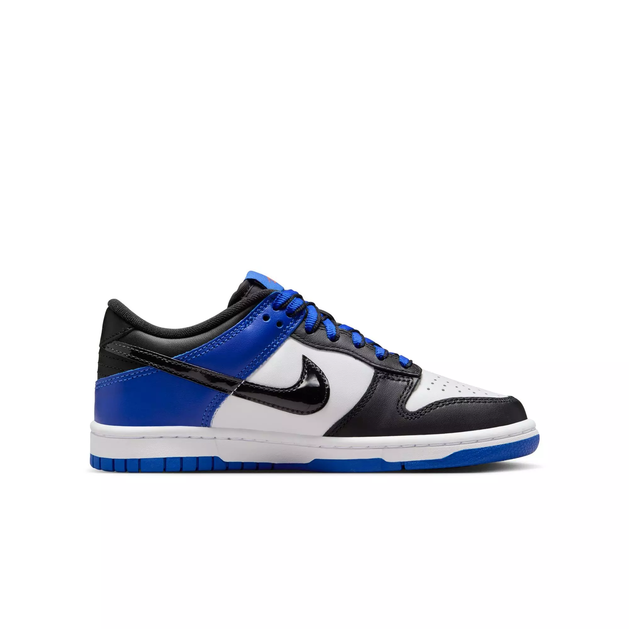 Nike Dunk Low SE "Black Toe" Grade School Kids' Shoe - BLUE/BLACK