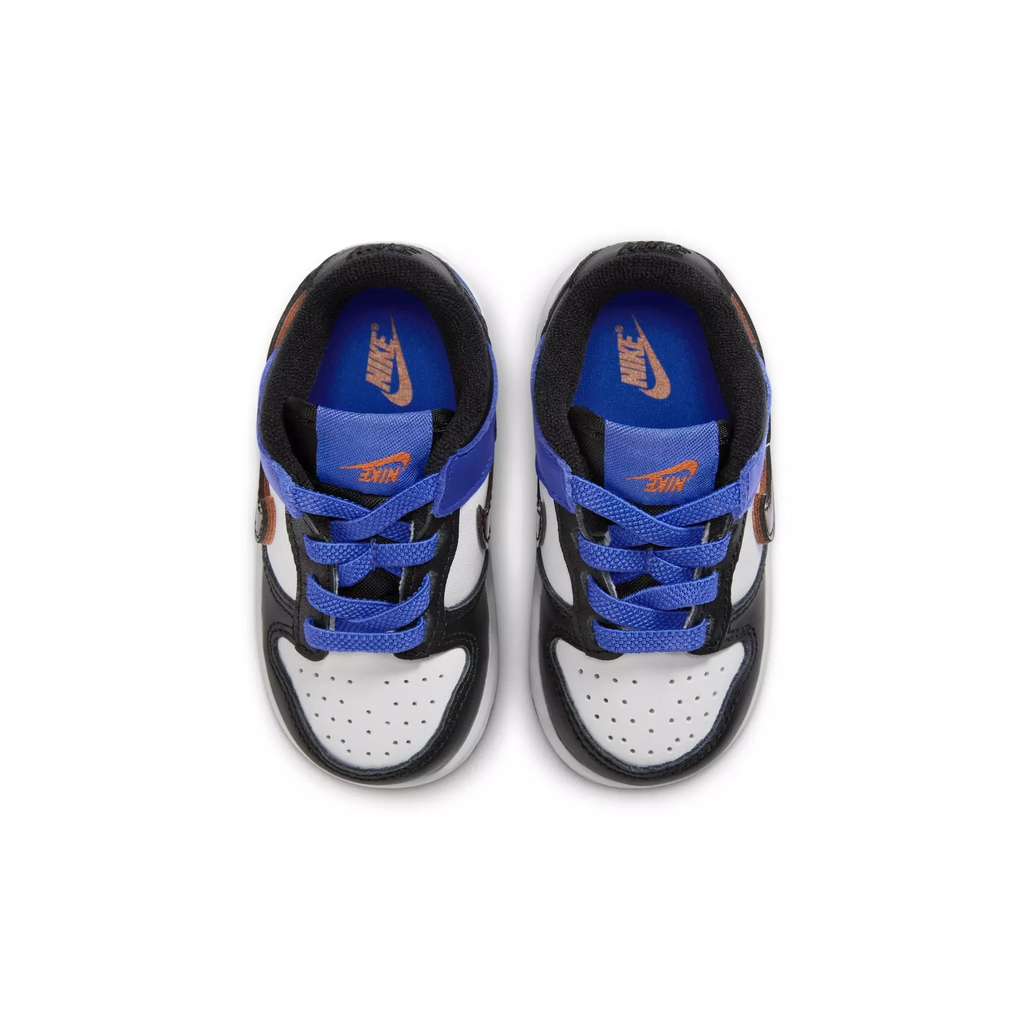 Nike Dunk Low SE "White/Black/Racer Blue/Terra Blush" Toddler Boys' Shoe - BLUE/BLACK