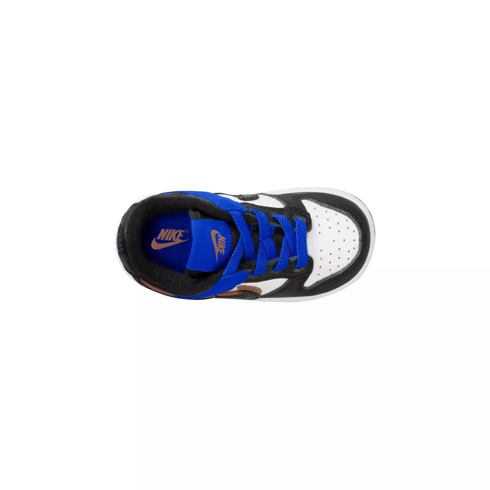 Nike Dunk Low SE "White/Black/Racer Blue/Terra Blush" Toddler Boys' Shoe - BLUE/BLACK