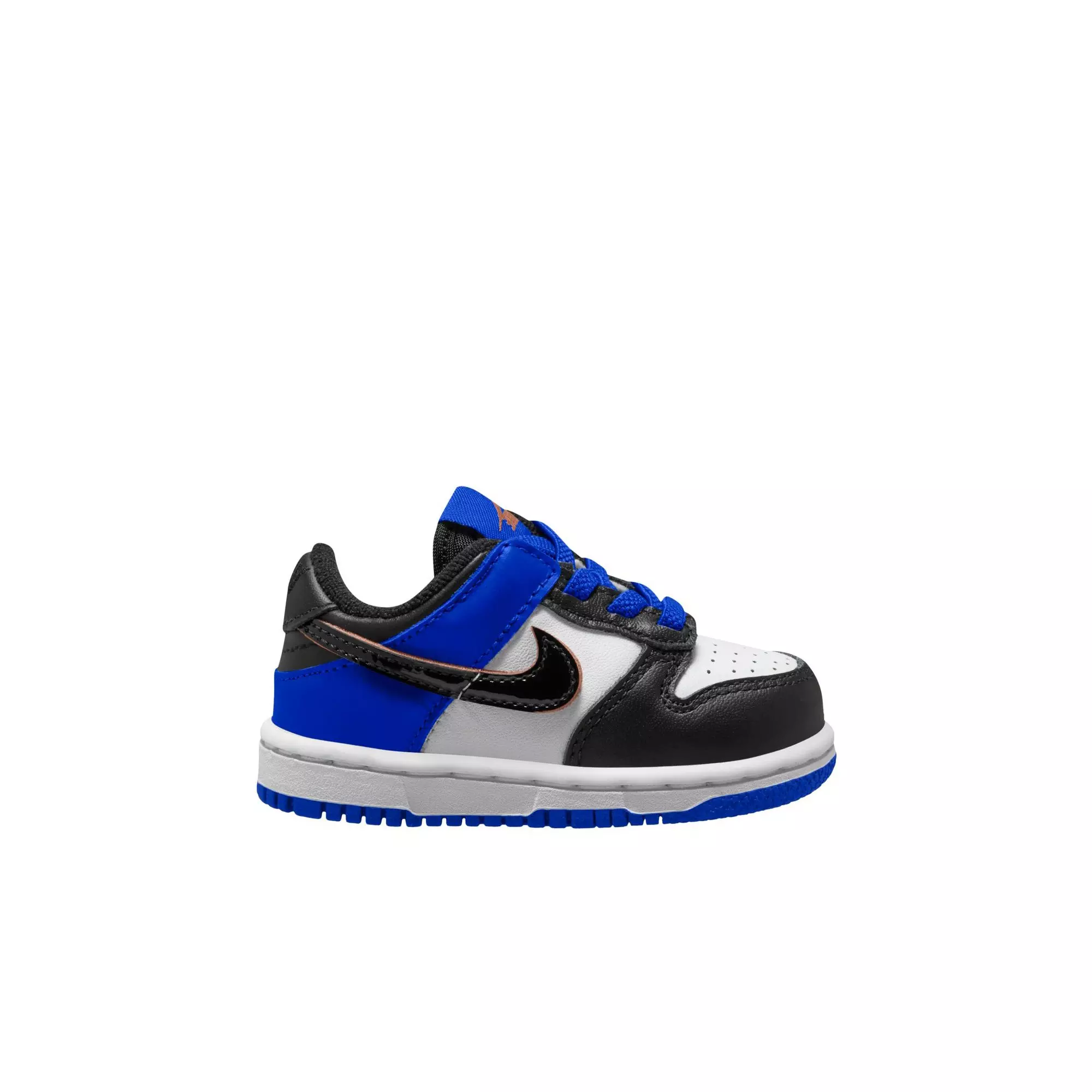 Nike Dunk Low SE "White/Black/Racer Blue/Terra Blush" Toddler Boys' Shoe - BLUE/BLACK